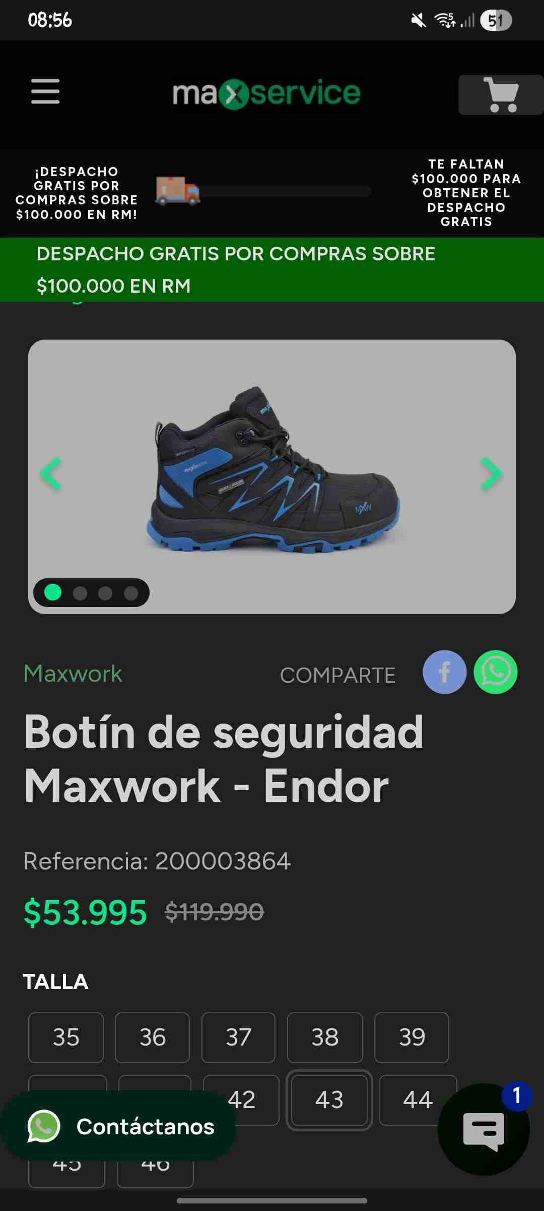 Botin De Seguridad Maxwork Modelo Endor - miniatura 2
