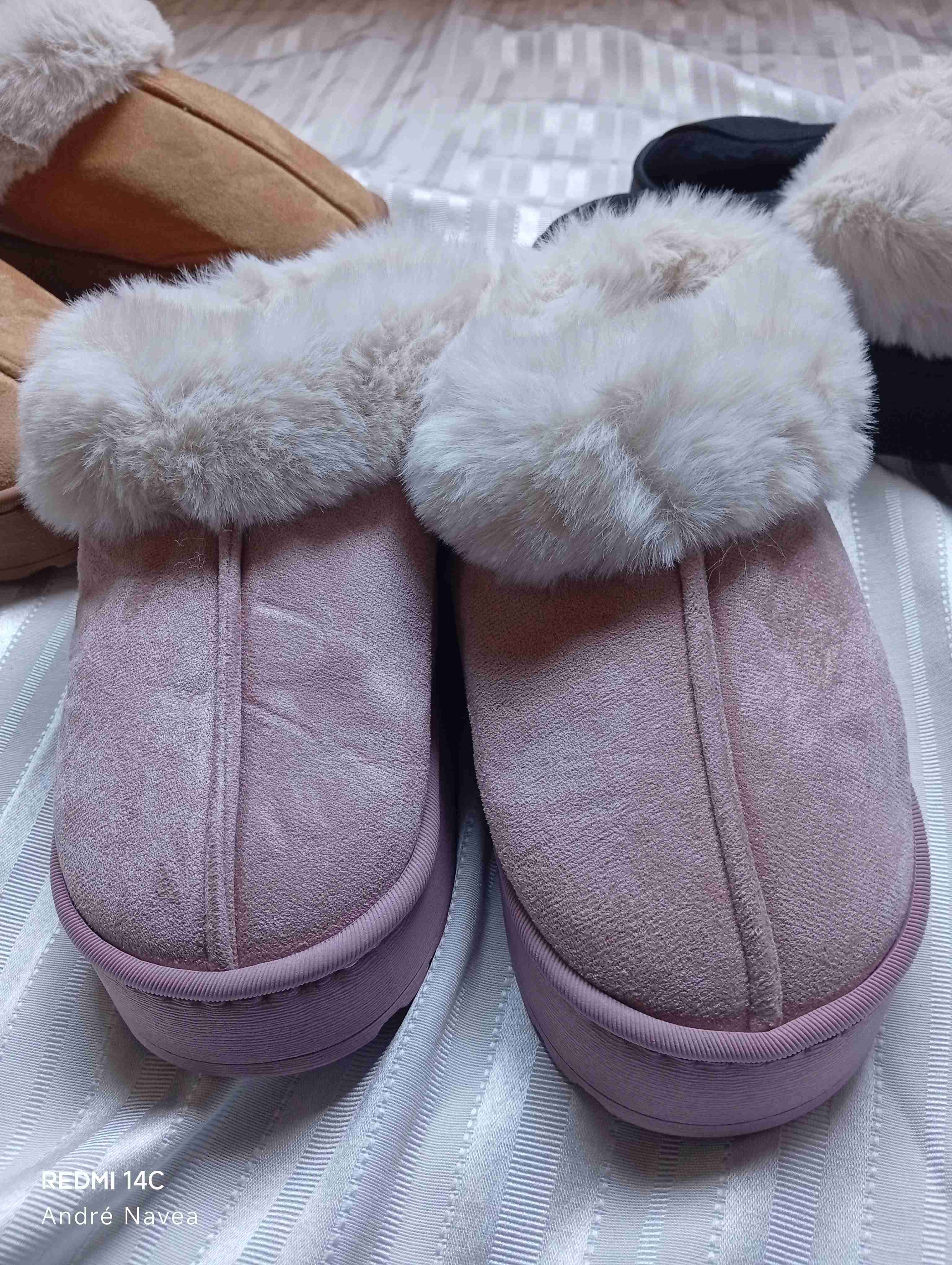 Pantuflas de lana forradas - miniatura 2