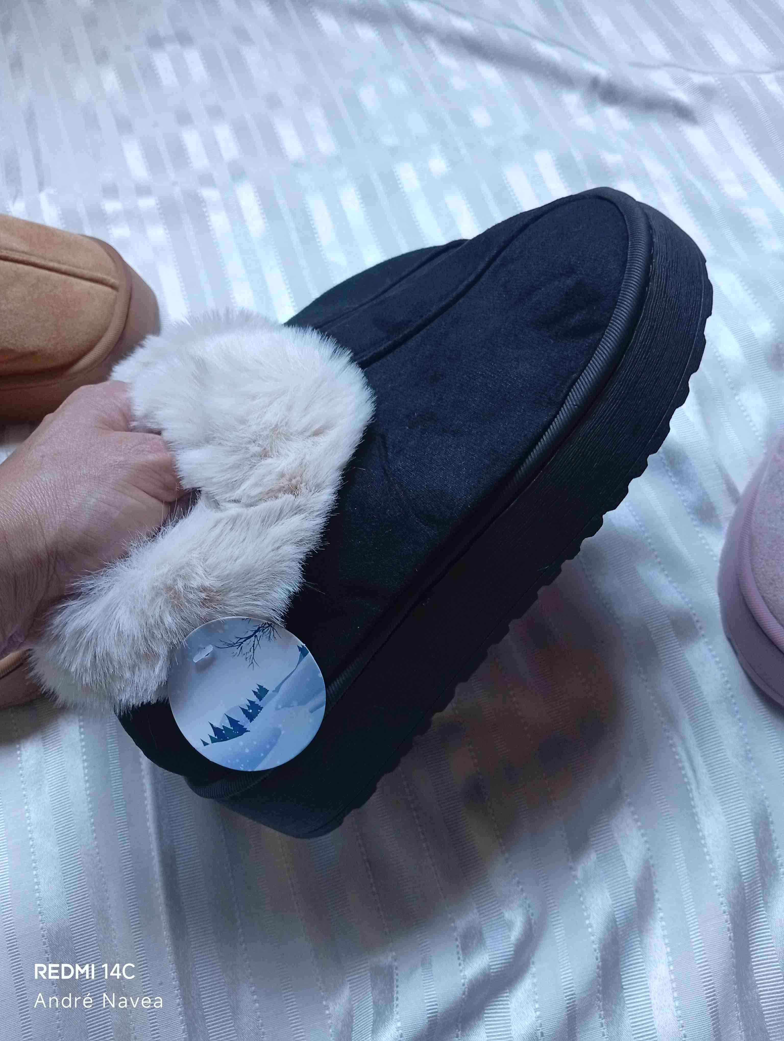 Pantuflas de lana forradas - miniatura 3