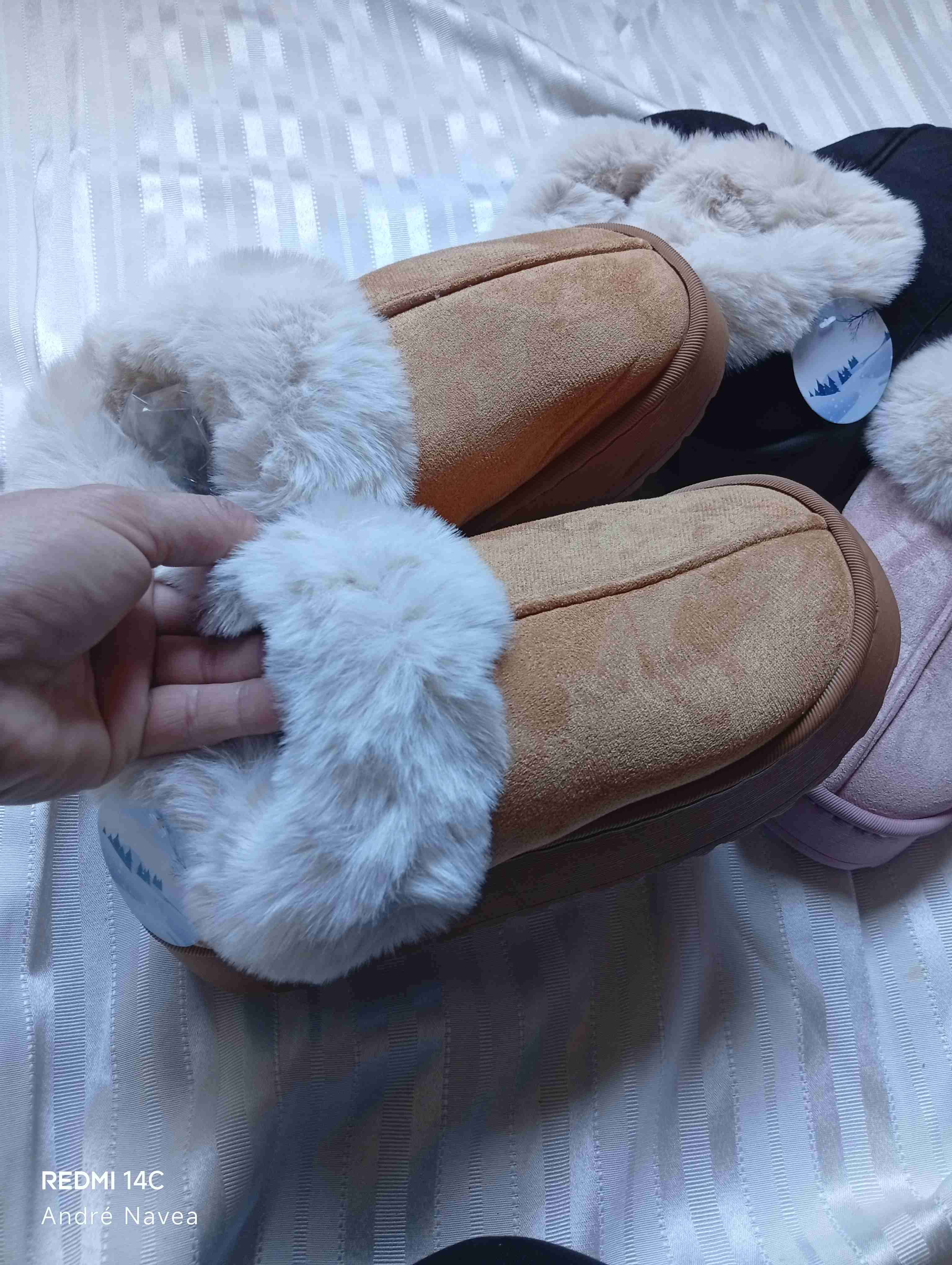Pantuflas de lana forradas - miniatura 4