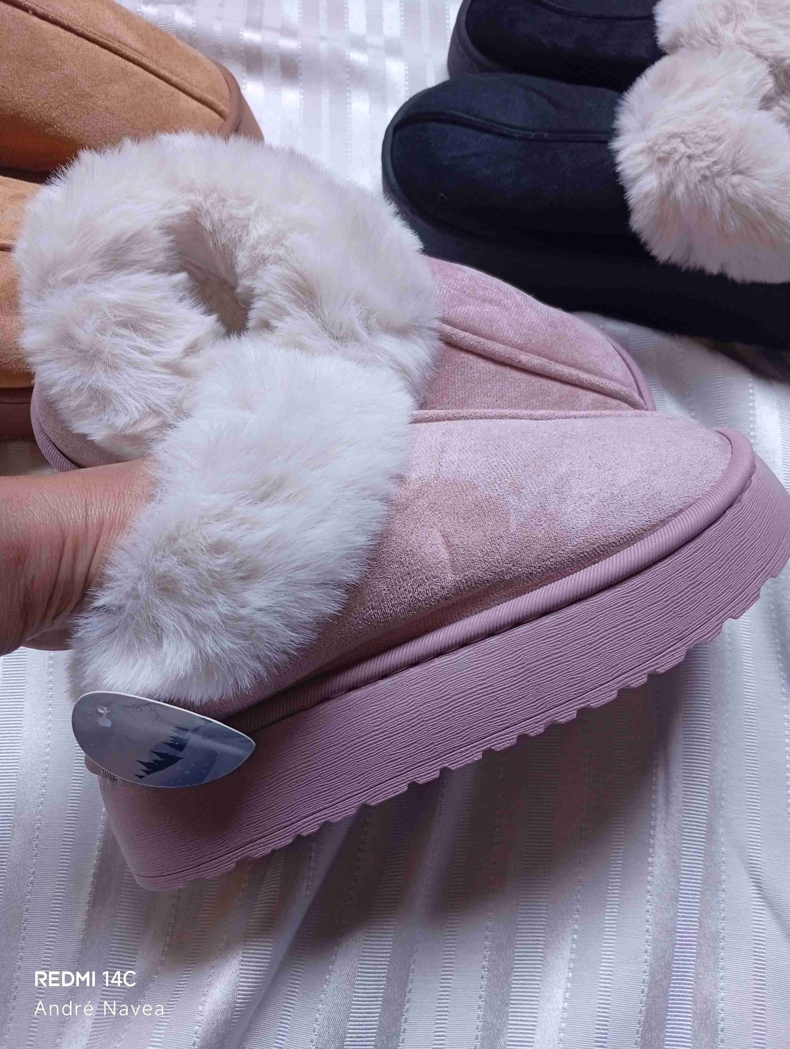 Pantuflas de lana forradas - miniatura 5