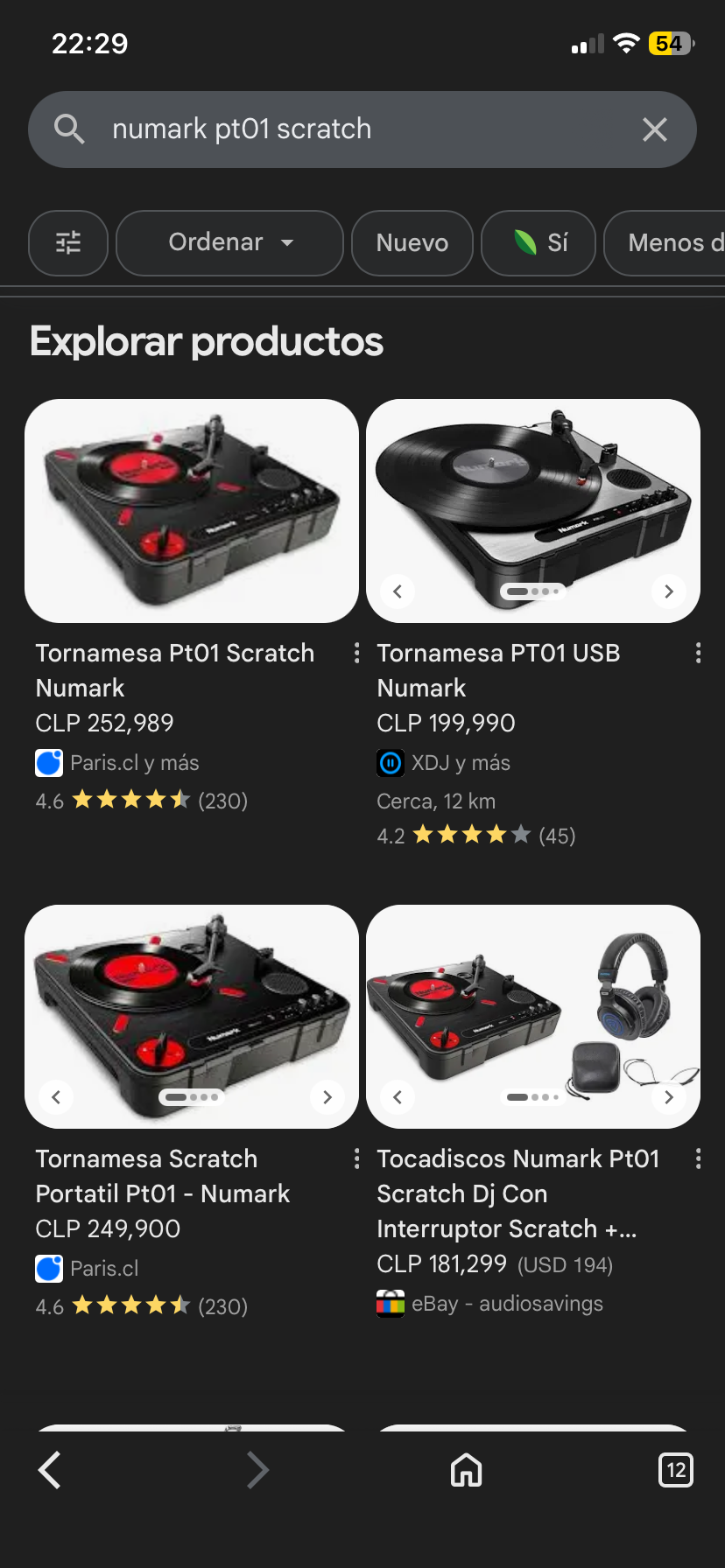 Tornamesa portátil Numark PT01 - 2