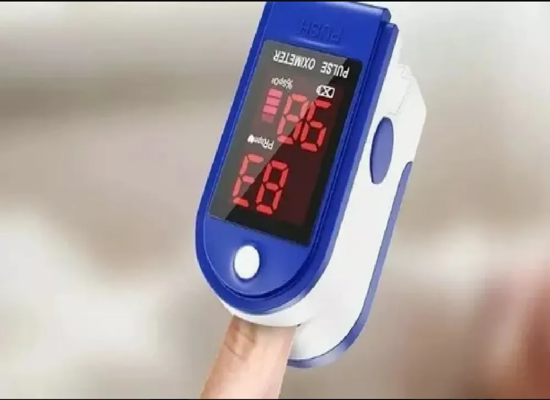 Oxímetro de pulso digital azul - miniatura 3