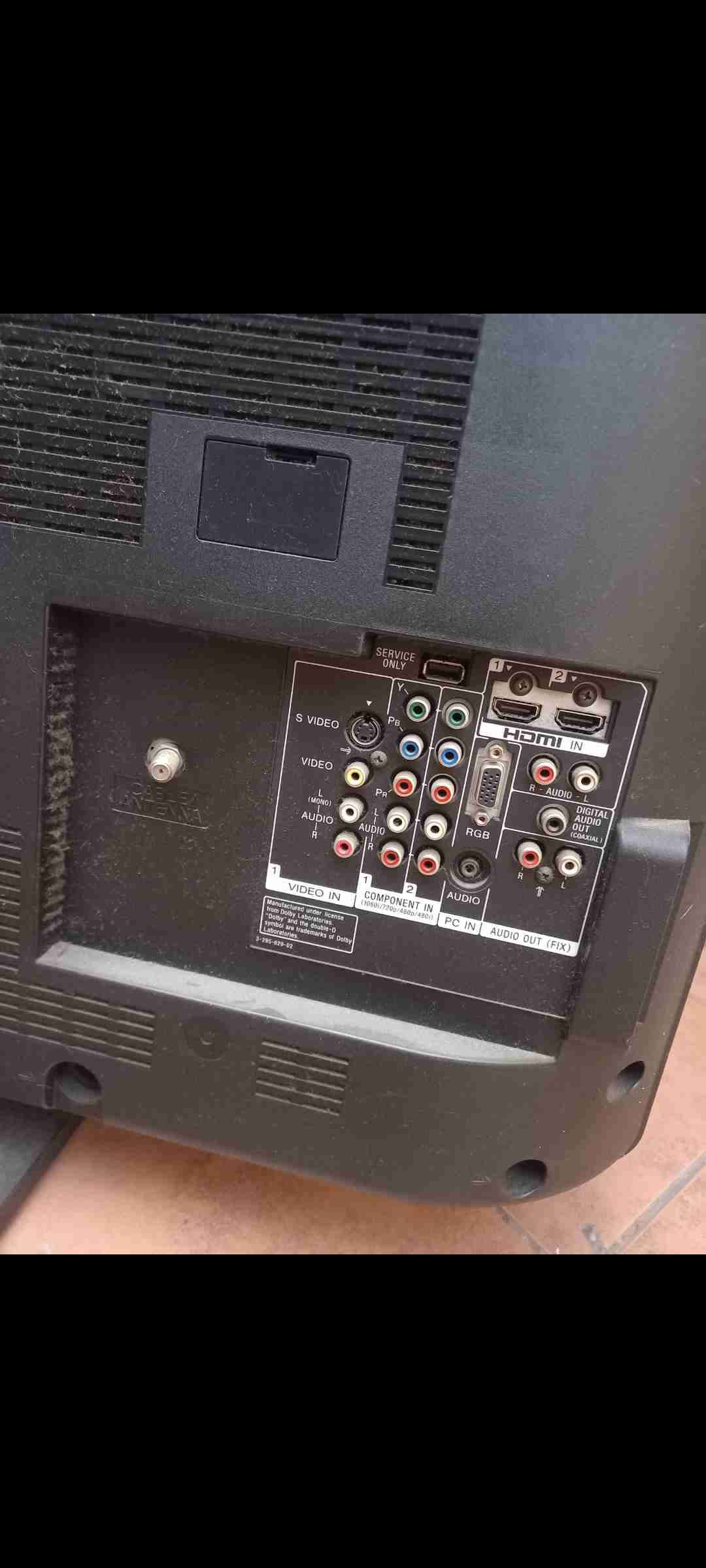 TV LCD antiguo sony bravia 40" con detalles - miniatura 2