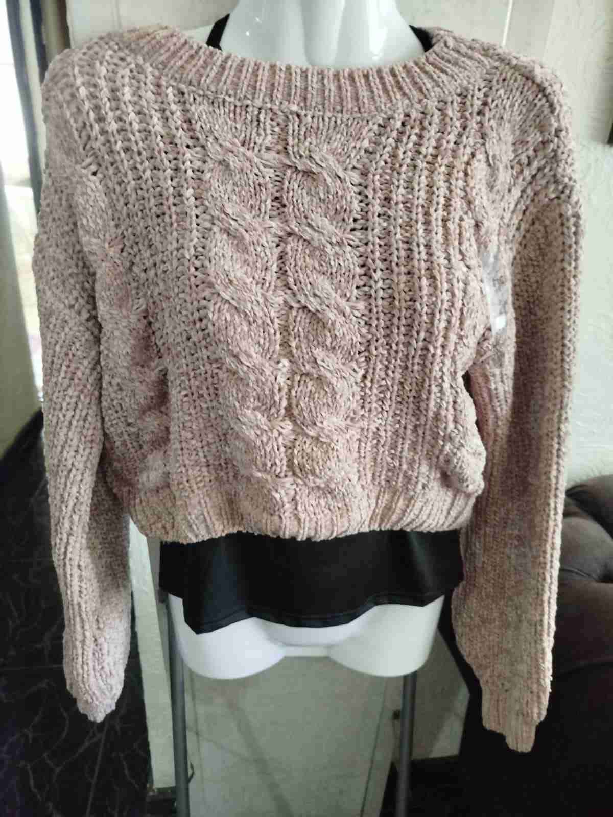 Chaleco palo rosa chenille - miniatura 2