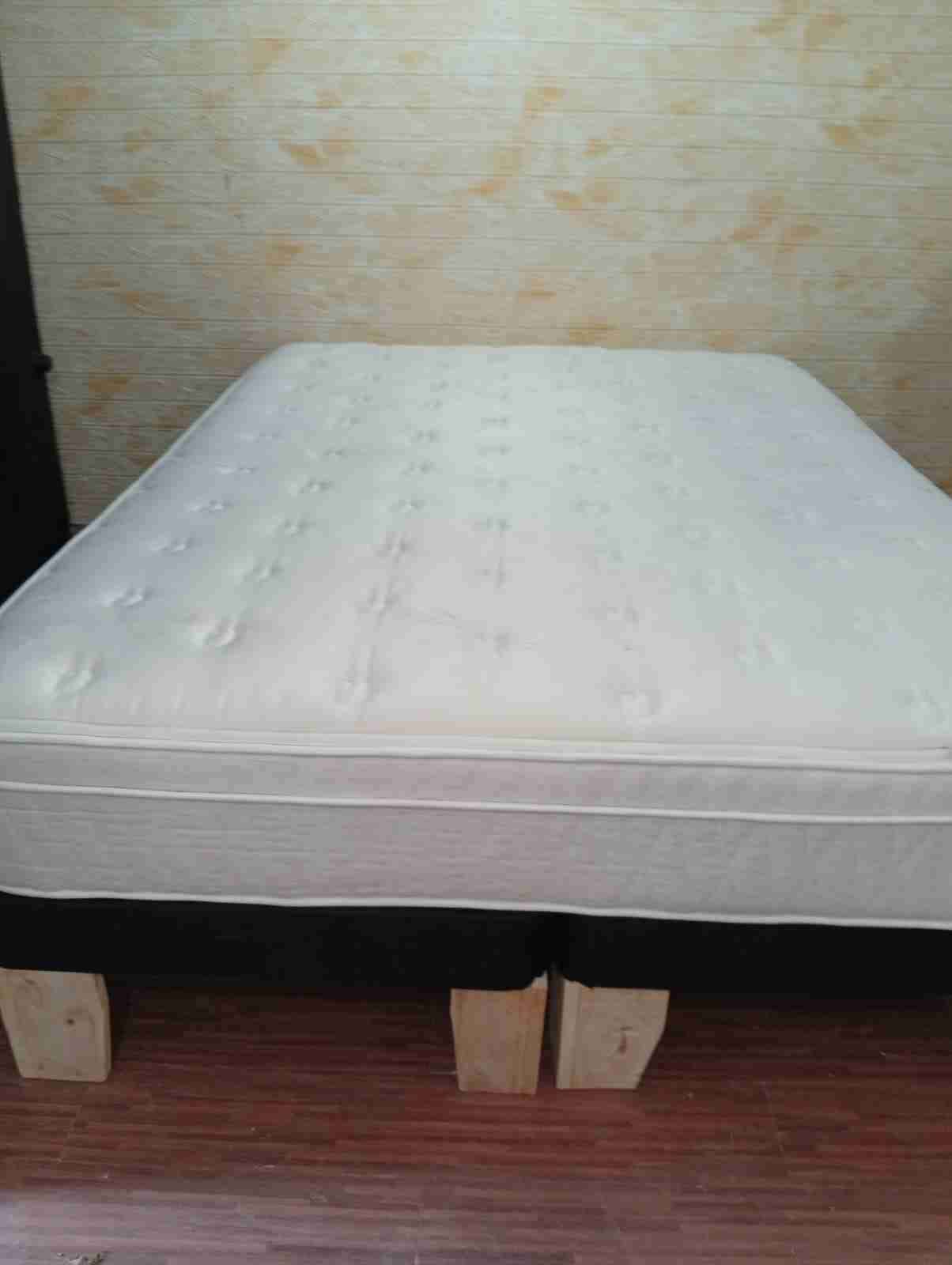 Cama 2 plazas base dividida colchón de resorte ent - miniatura 4