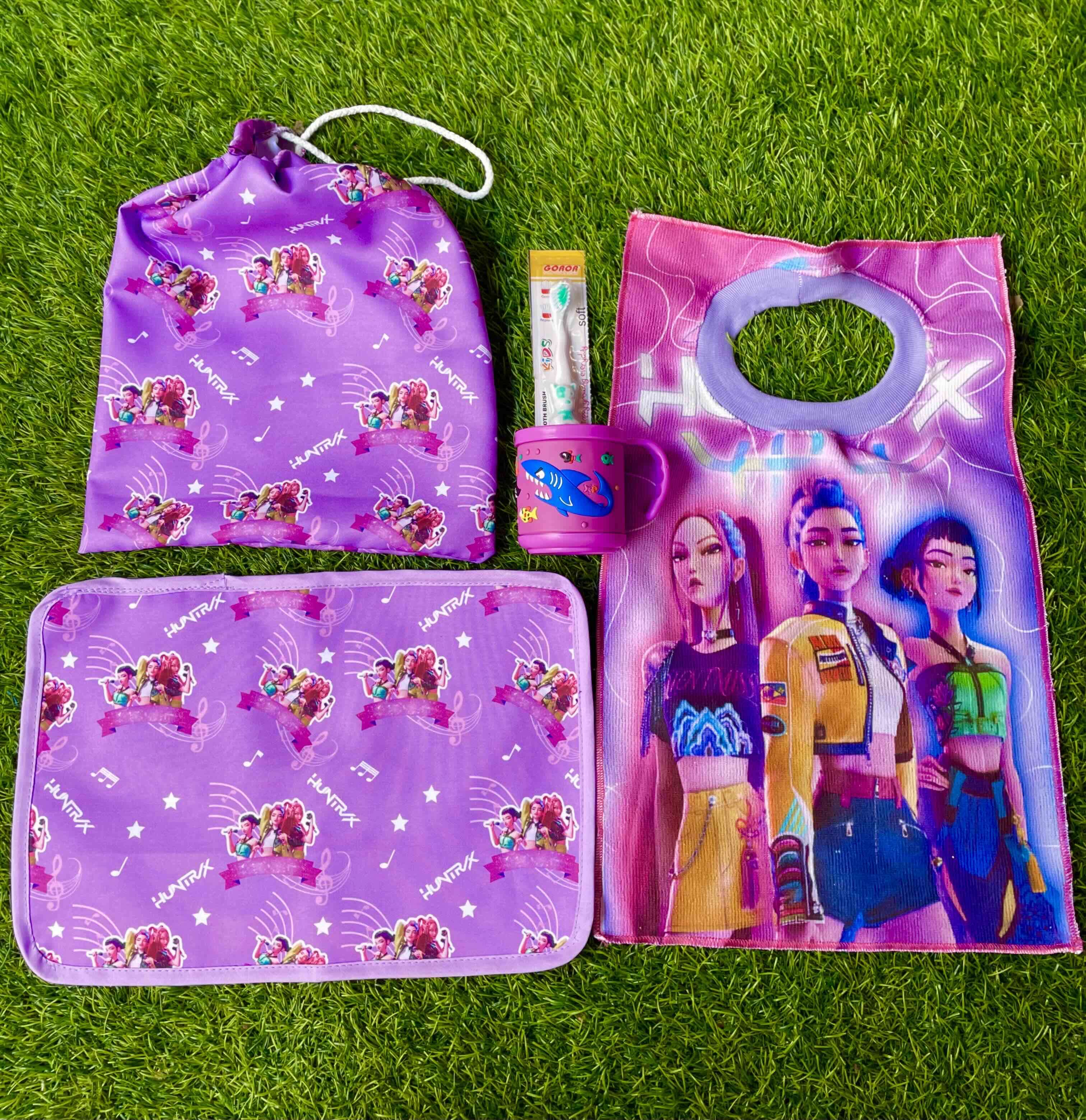 Set escolar K/DA morado
