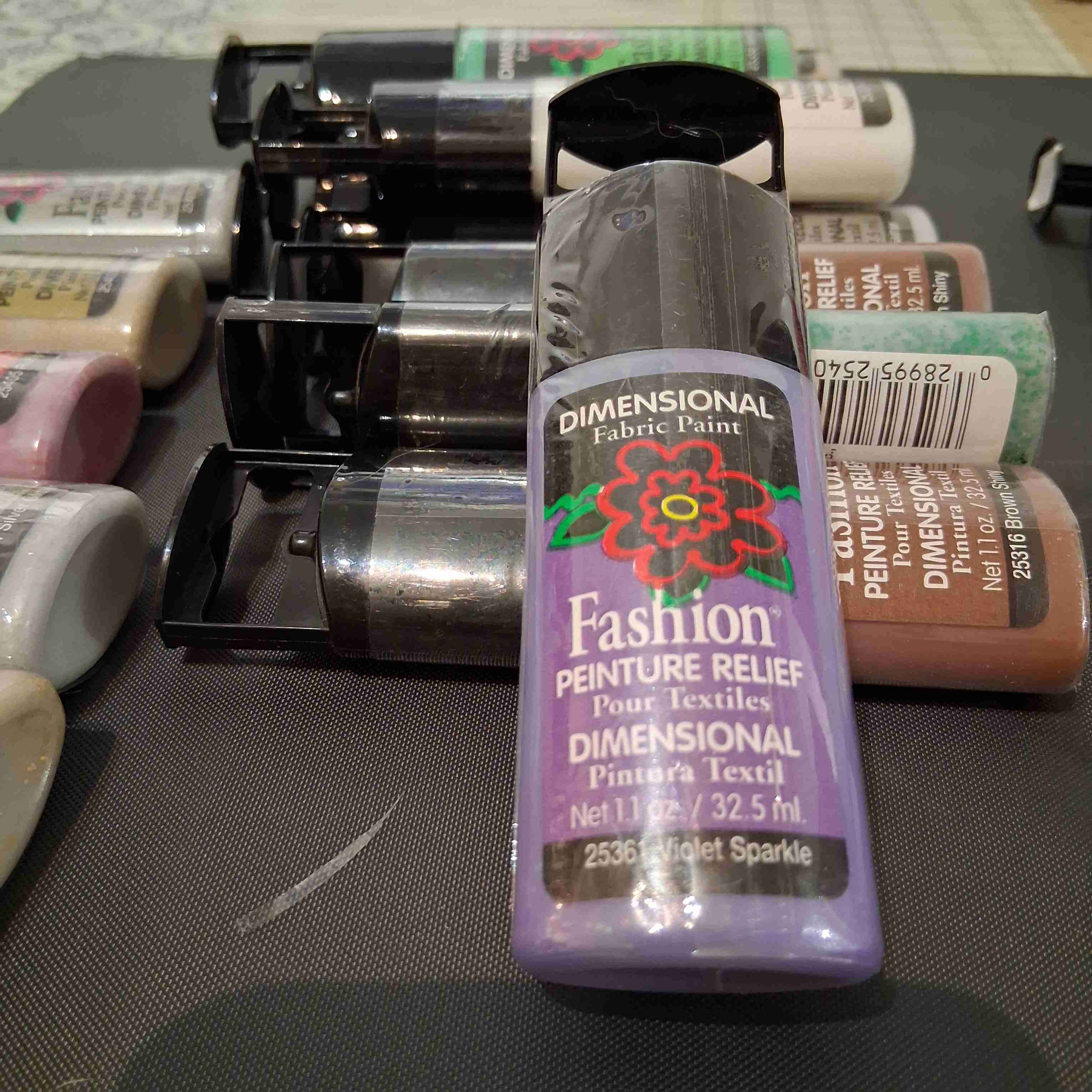 Set de pinturas textiles dimensionales