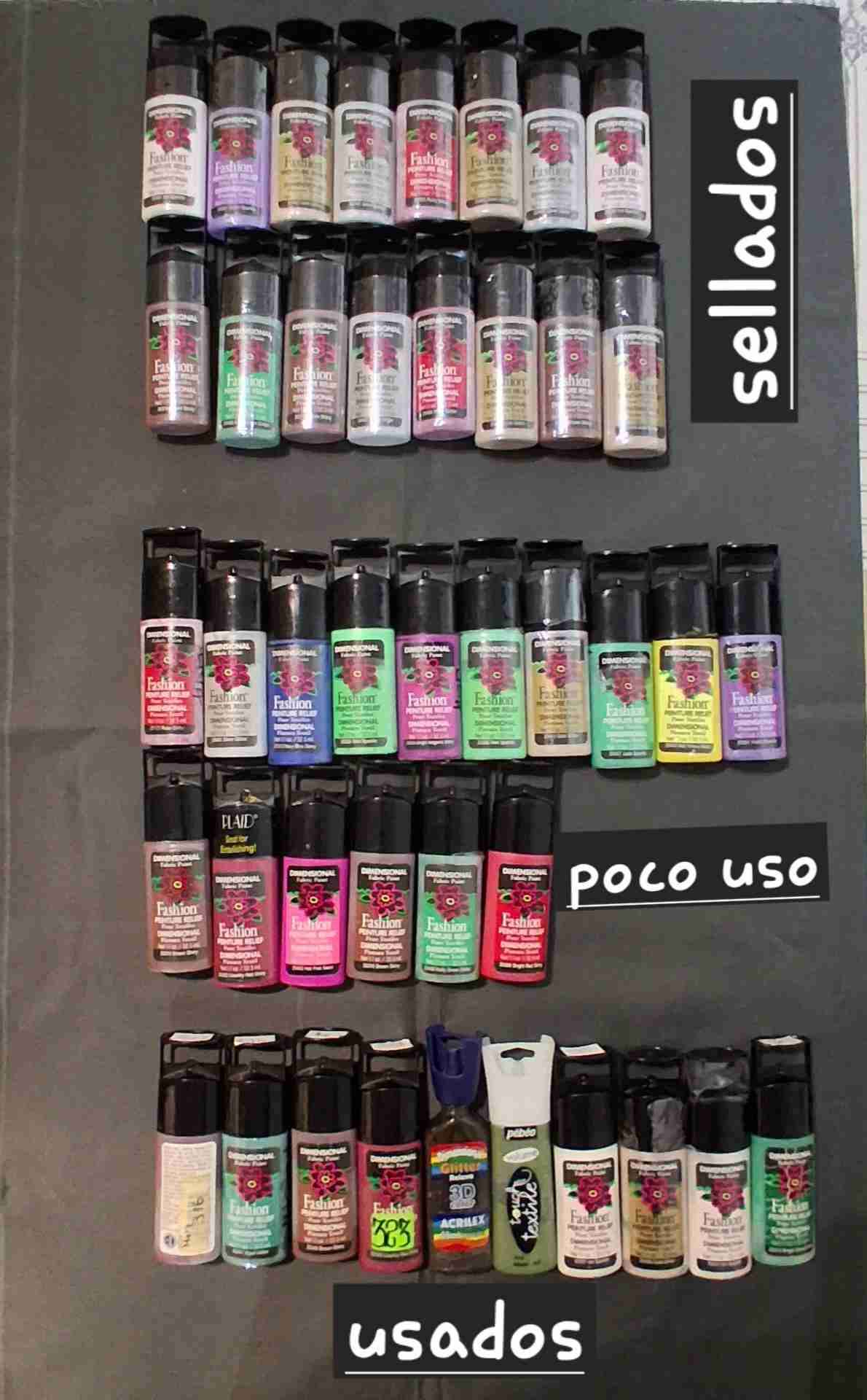 Set de pinturas textiles dimensionales - miniatura 5