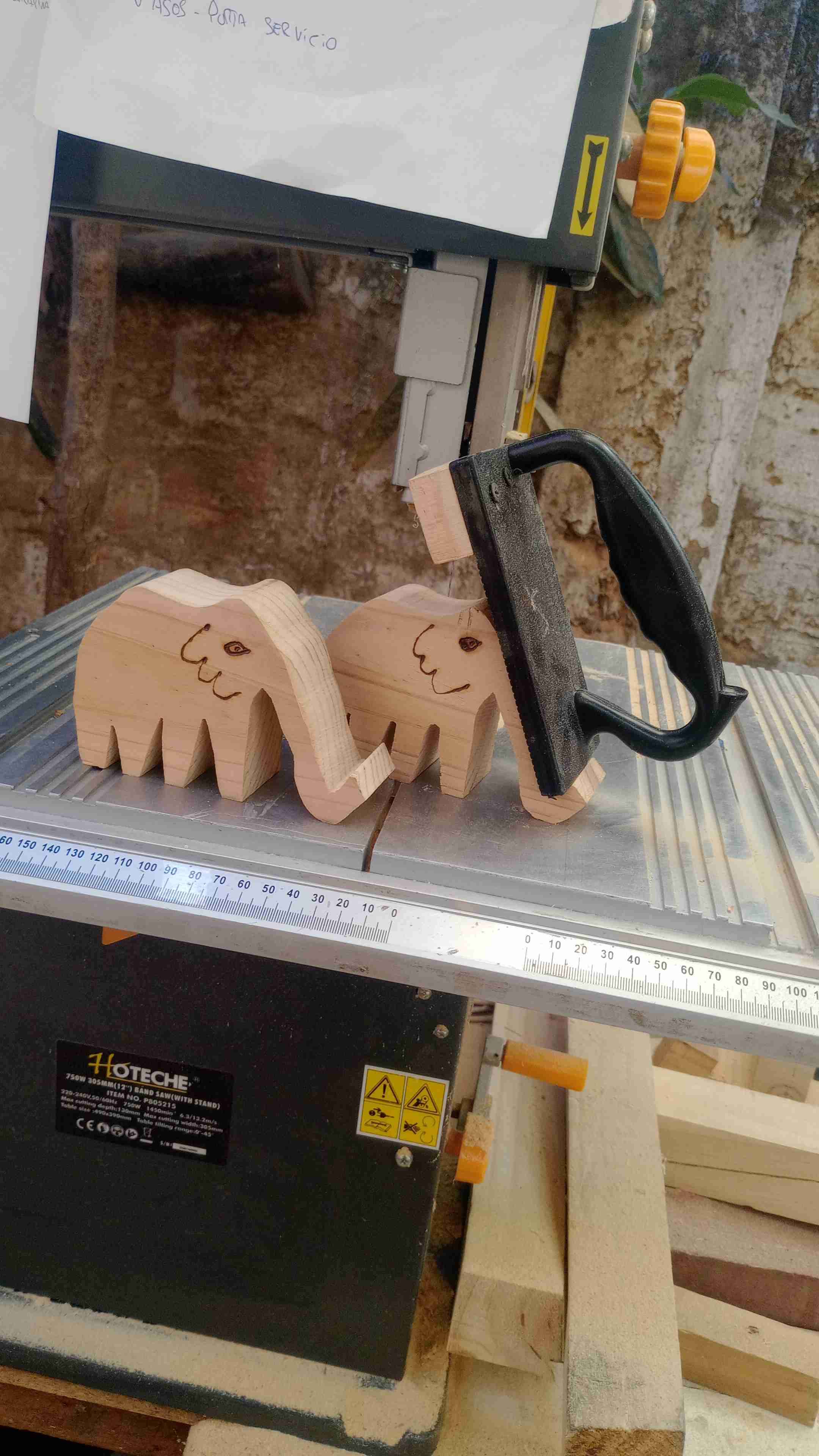 Elefantes decorativos de madera - miniatura 2