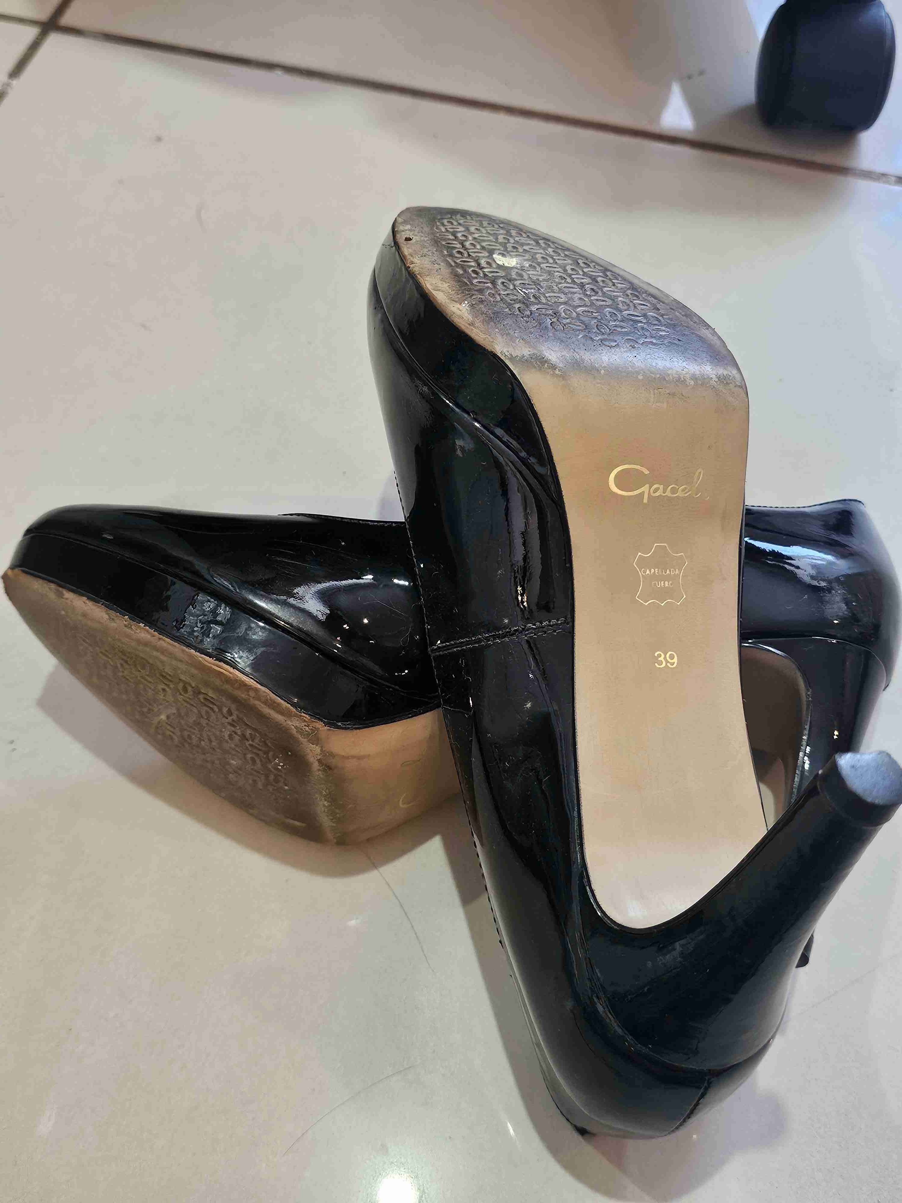 Zapatos de tacón negro Gacel - miniatura 3