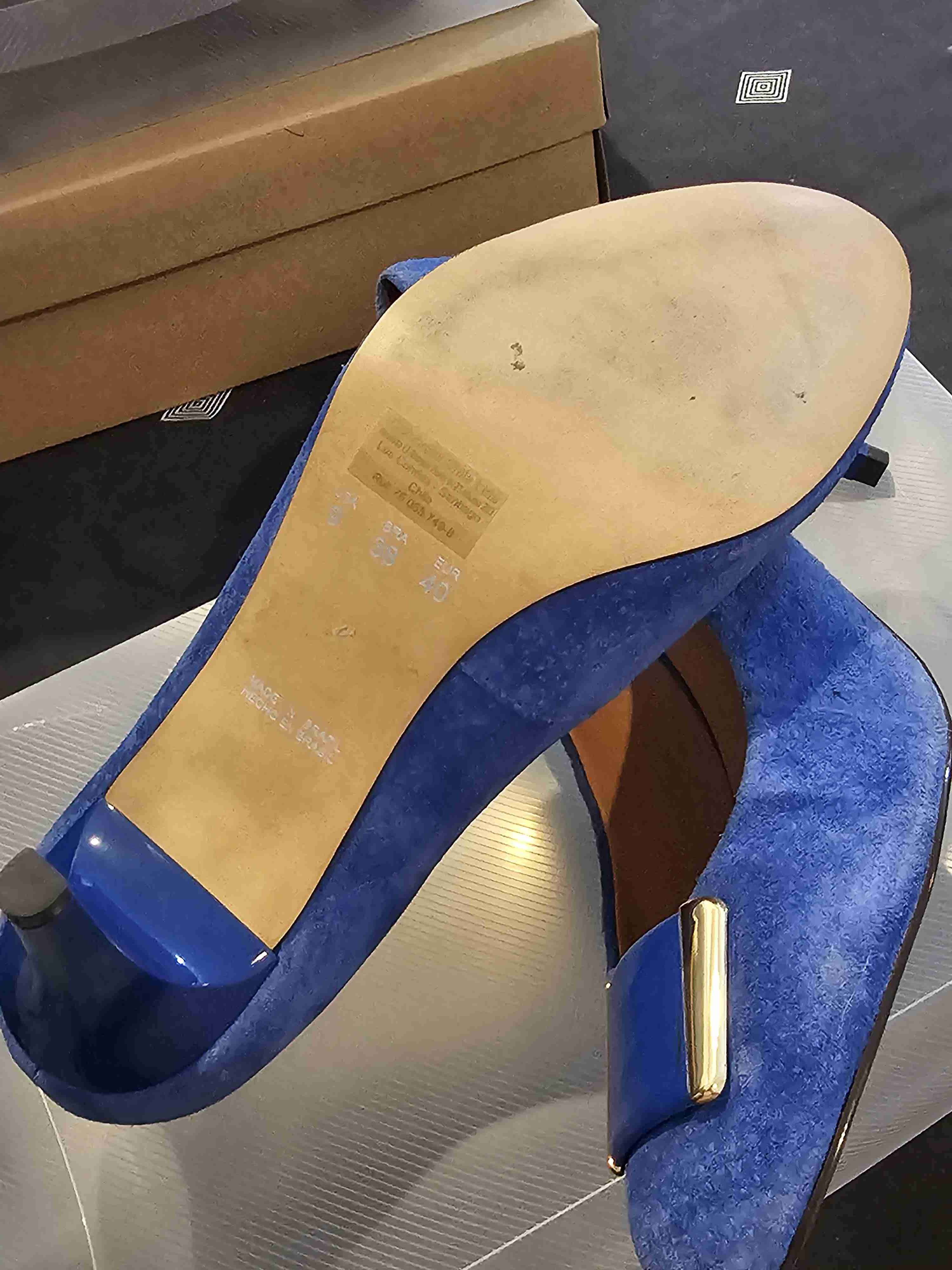 Tacones azules Via Uno - miniatura 3