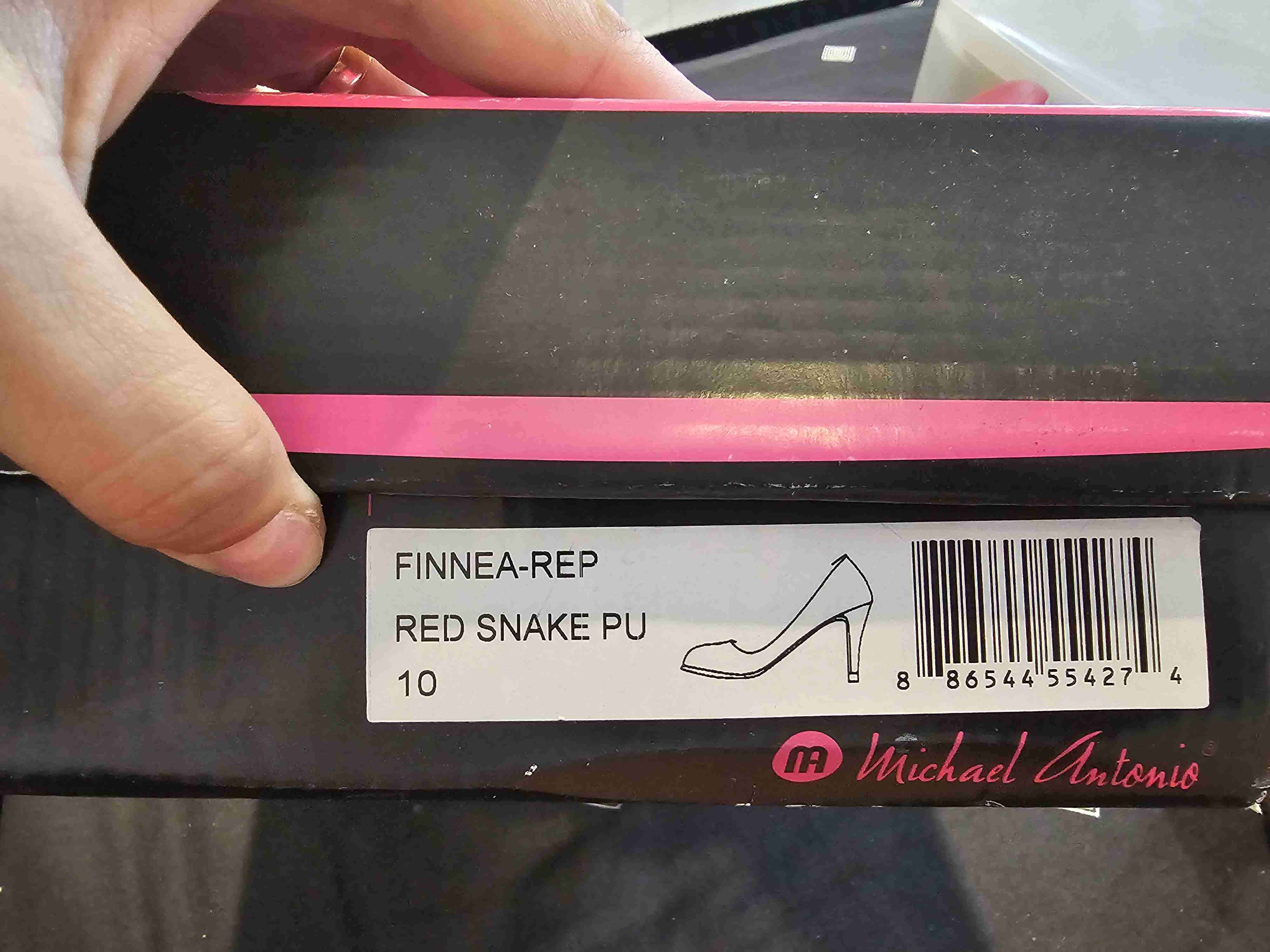 Zapatos de tacón rojo elegante - miniatura 4