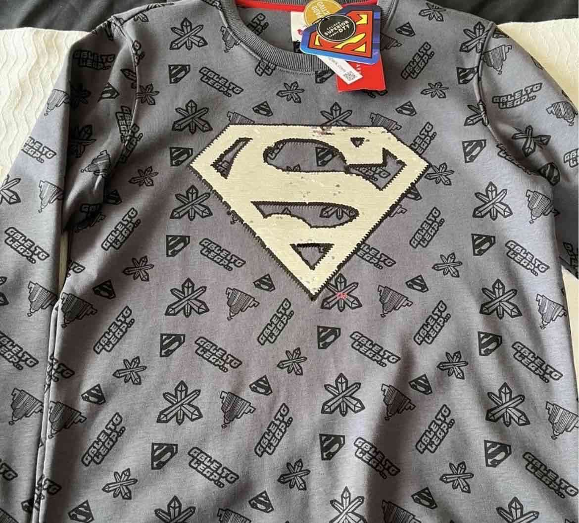 Polerón gris Superman HyM talla 16