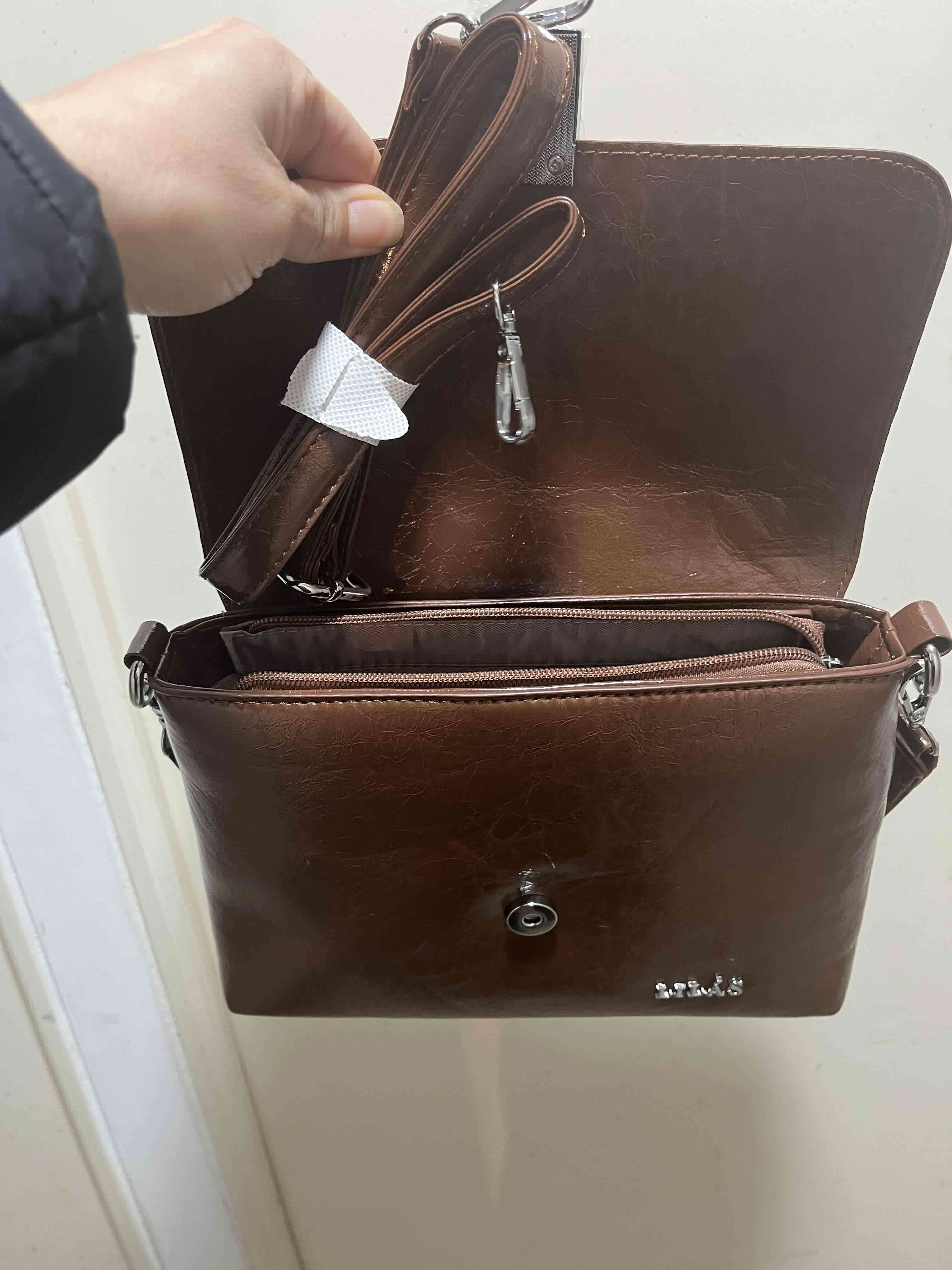 Cartera marrón Lilás nueva - miniatura 2