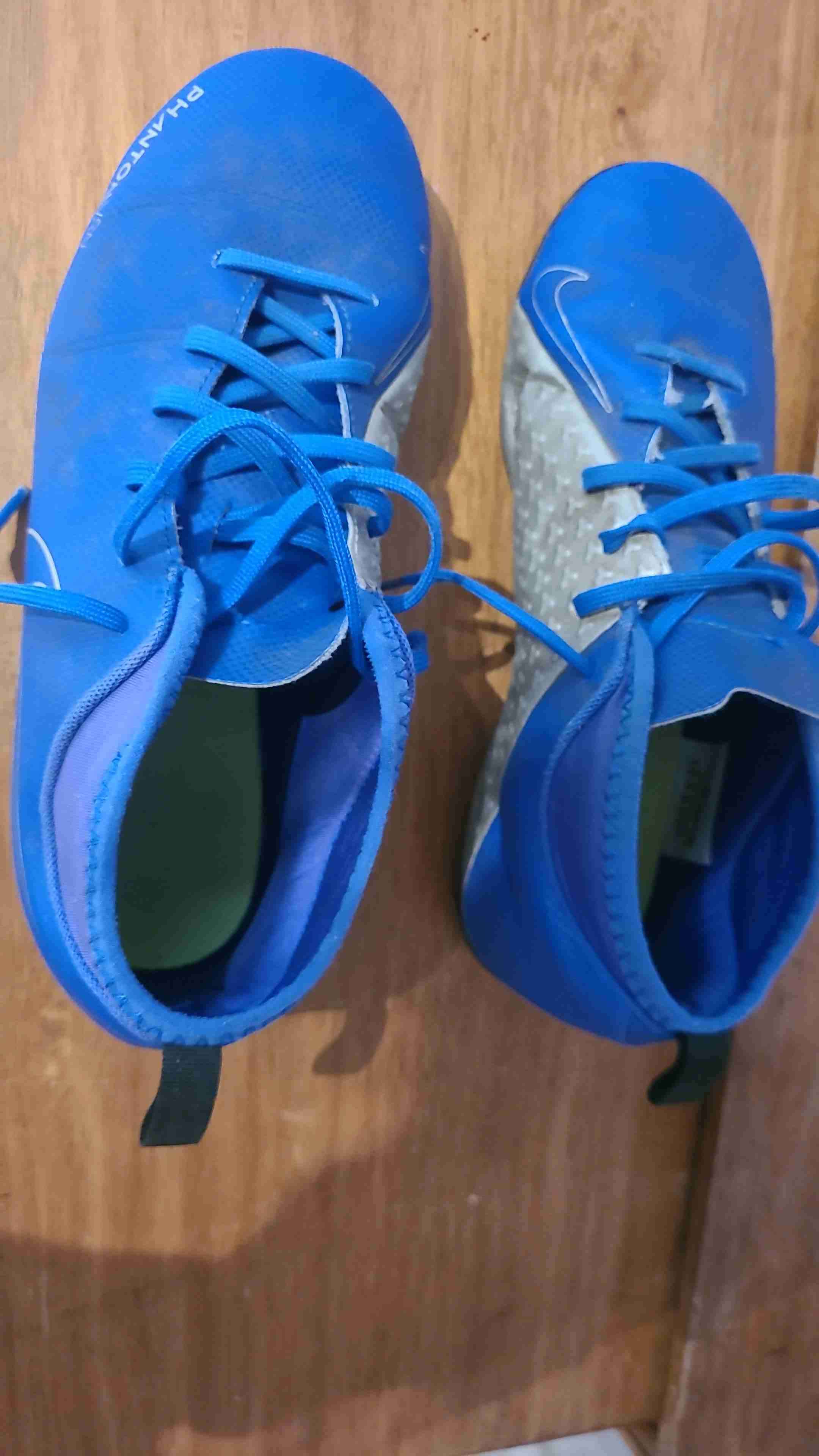 Zapatillas de fútbol azul NIKE Niño - miniatura 3