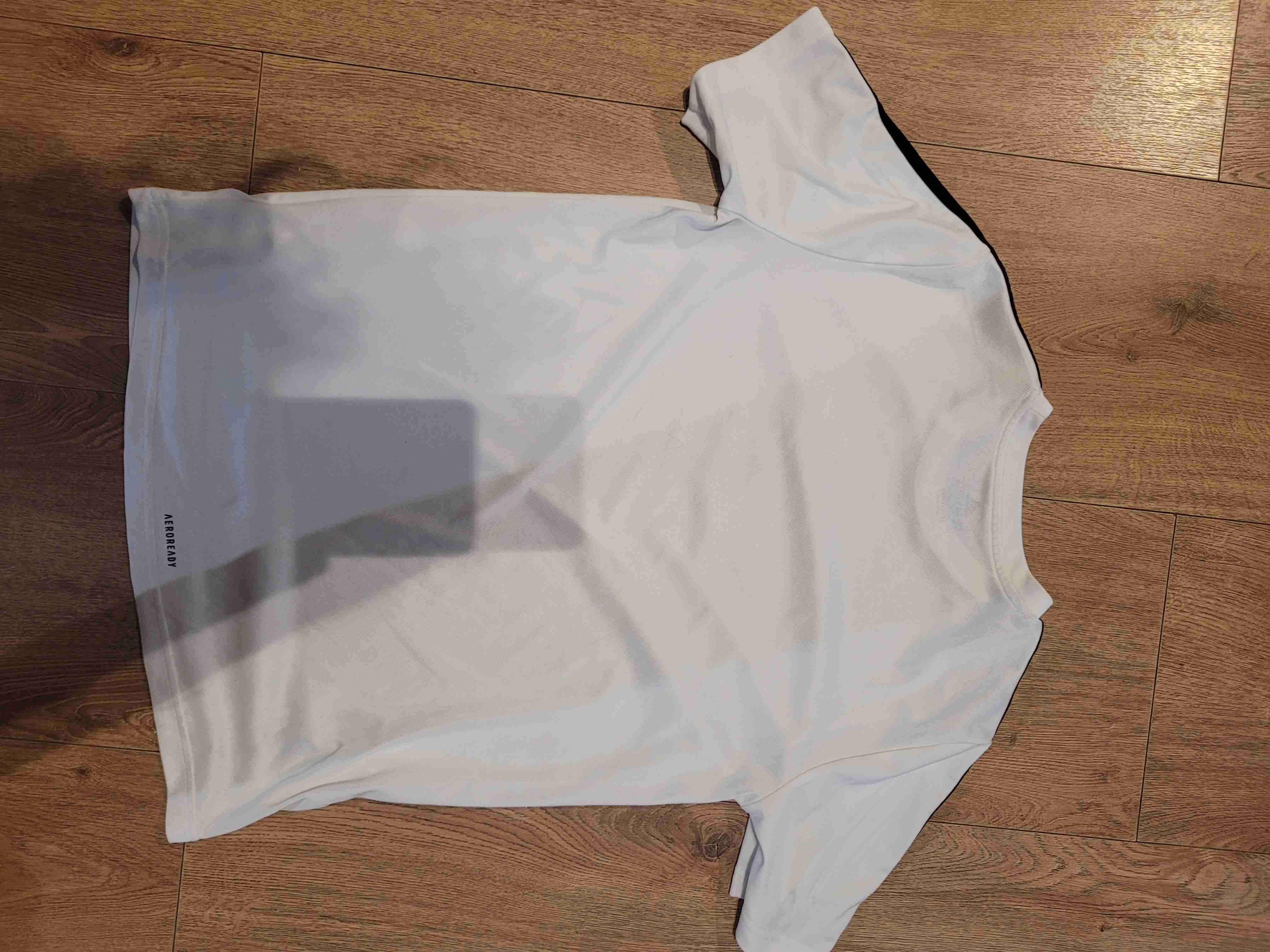 Polera deportiva blanca Adidas - miniatura 2