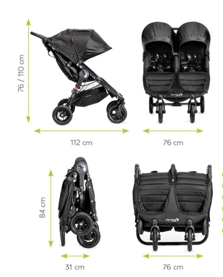 Coche doble Baby Jogger City Mini GT