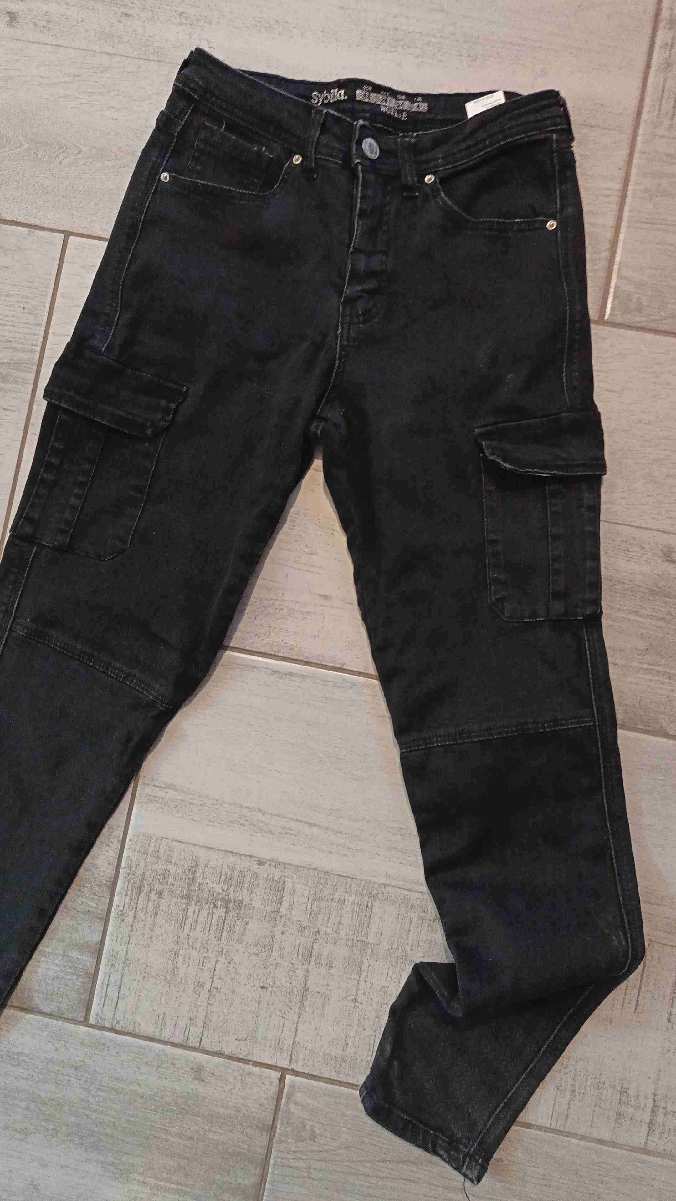 Pantalones cargo negros