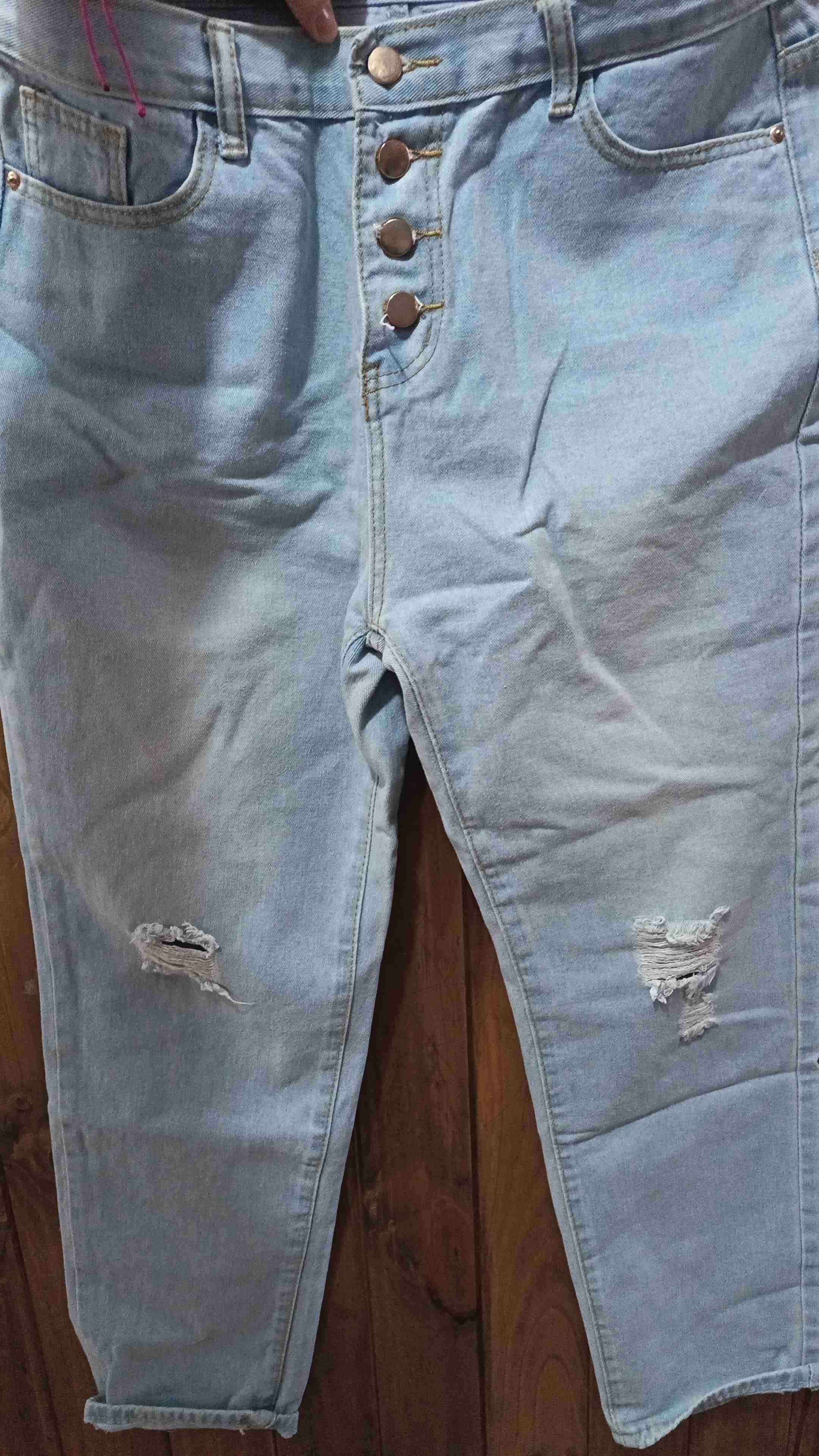 Jeans celeste con botones - miniatura 2