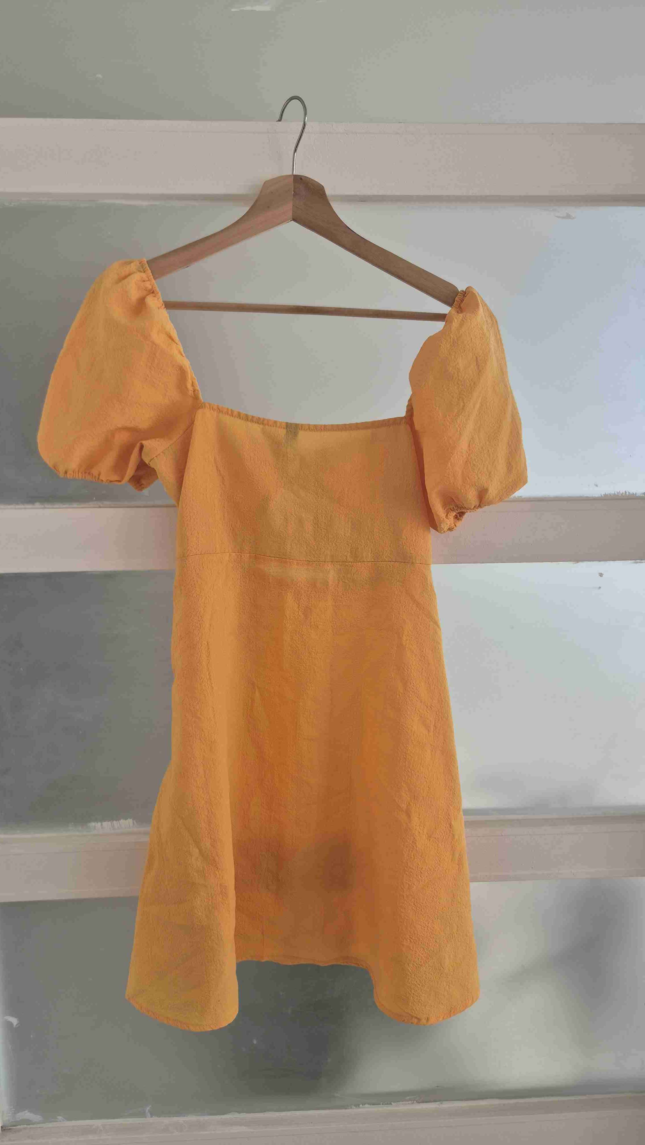 Vestido corto naranja de verano - miniatura 3