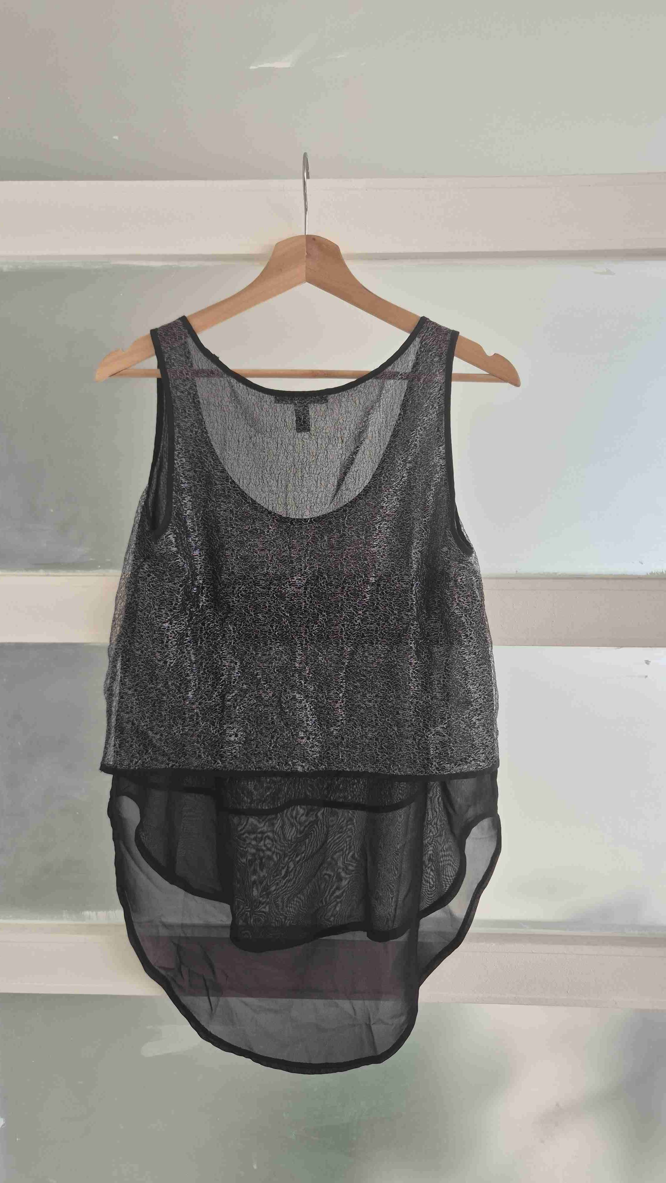 Blusa sin mangas negra Mango - miniatura 3