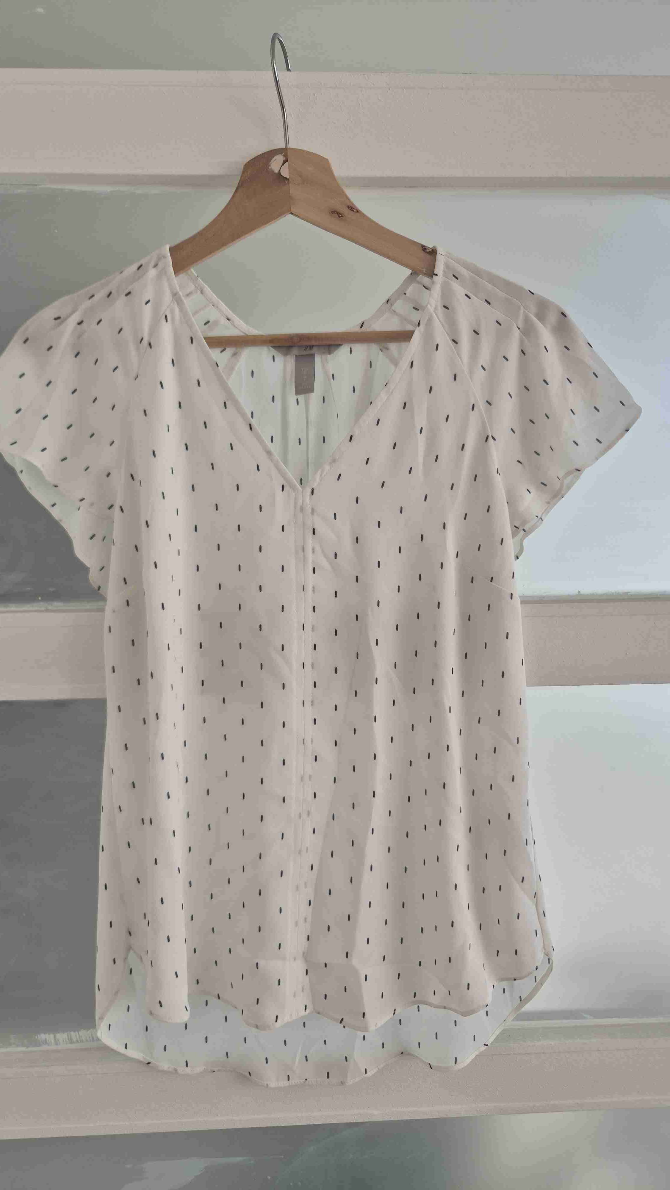 Blusa blanca con estampado