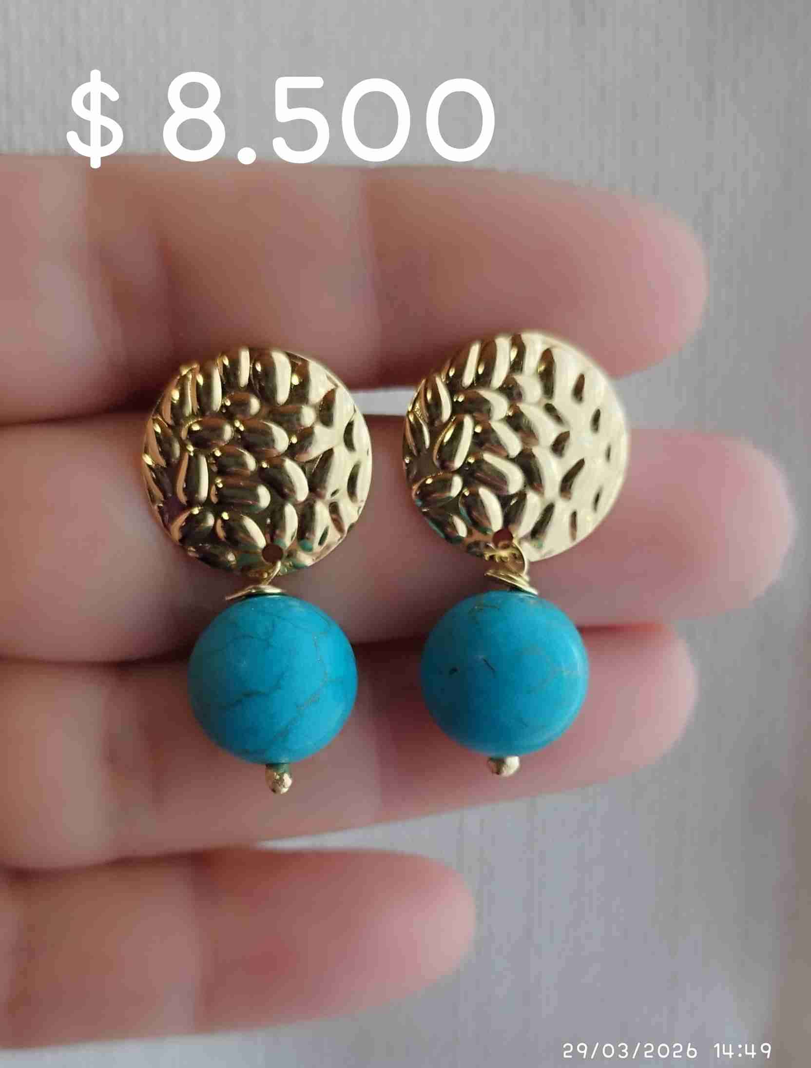 Aros de PELTRE baño oro y plata - miniatura 1
