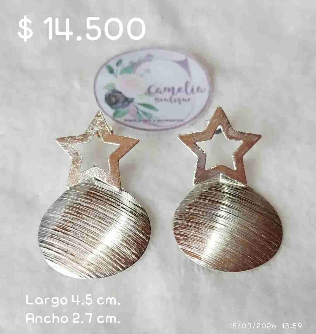 Aros de PELTRE baño oro y plata - miniatura 4