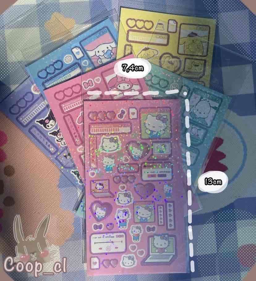 Set de stickers de hello kitty y sus amigos - miniatura 2