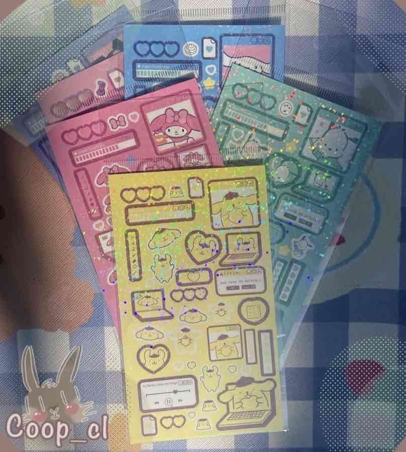 Set de stickers de hello kitty y sus amigos - miniatura 4
