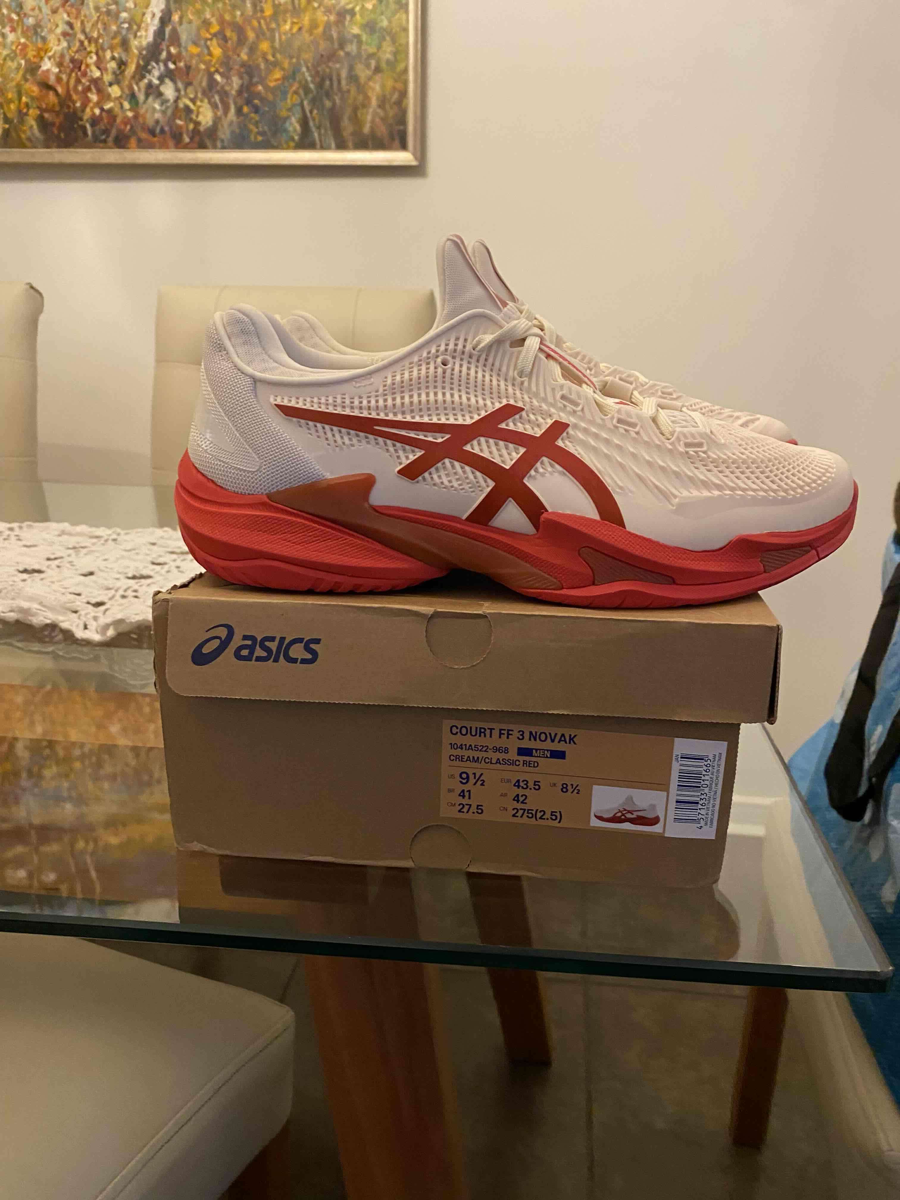 Zapatillas Asics blancas y rojas - 3