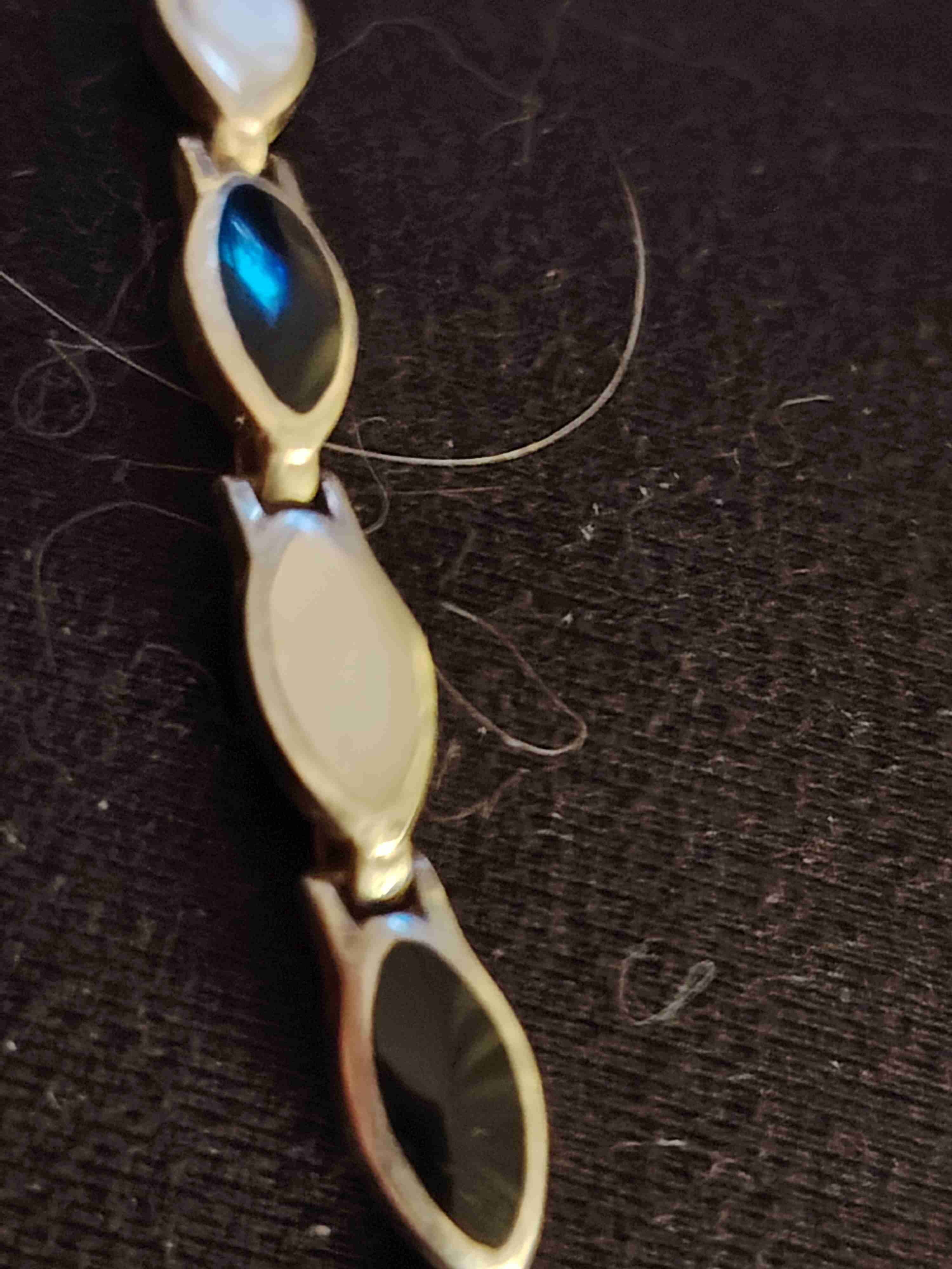 Pulsera de plata con ónix