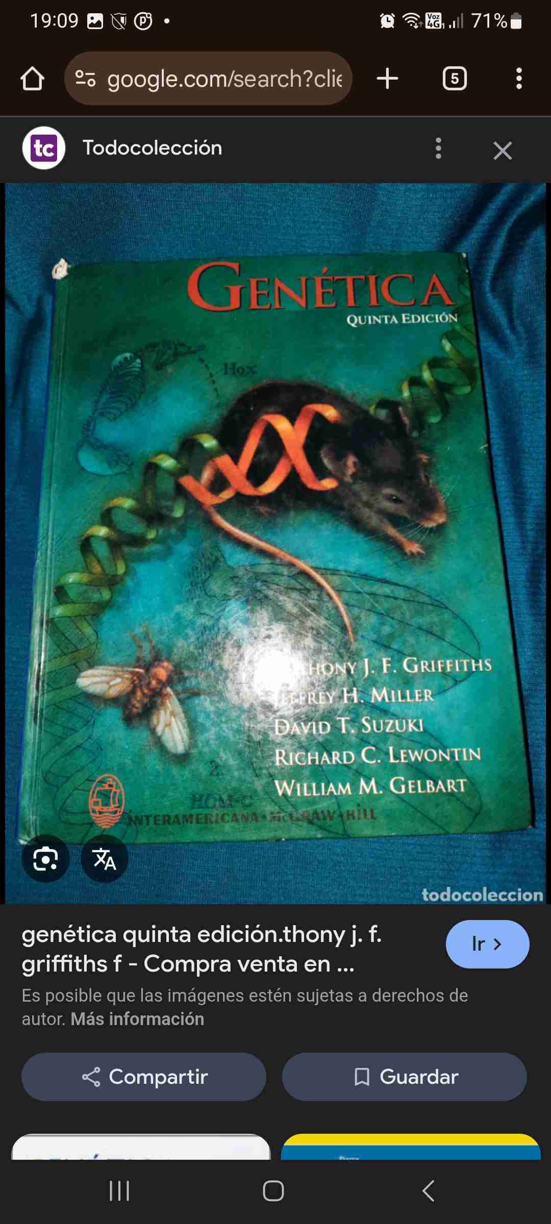 Libro Genética Quinta Edición