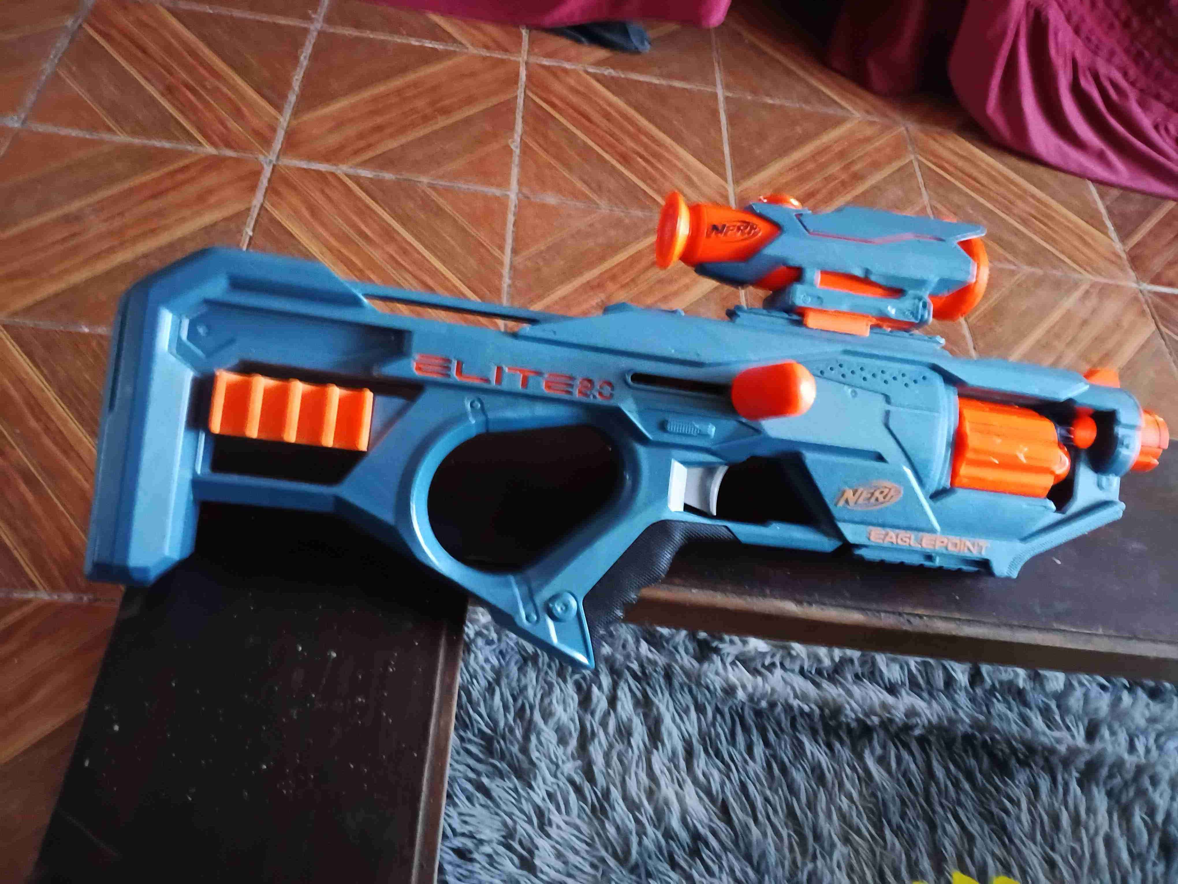 Lanzador de juguete NERF azul - miniatura 2