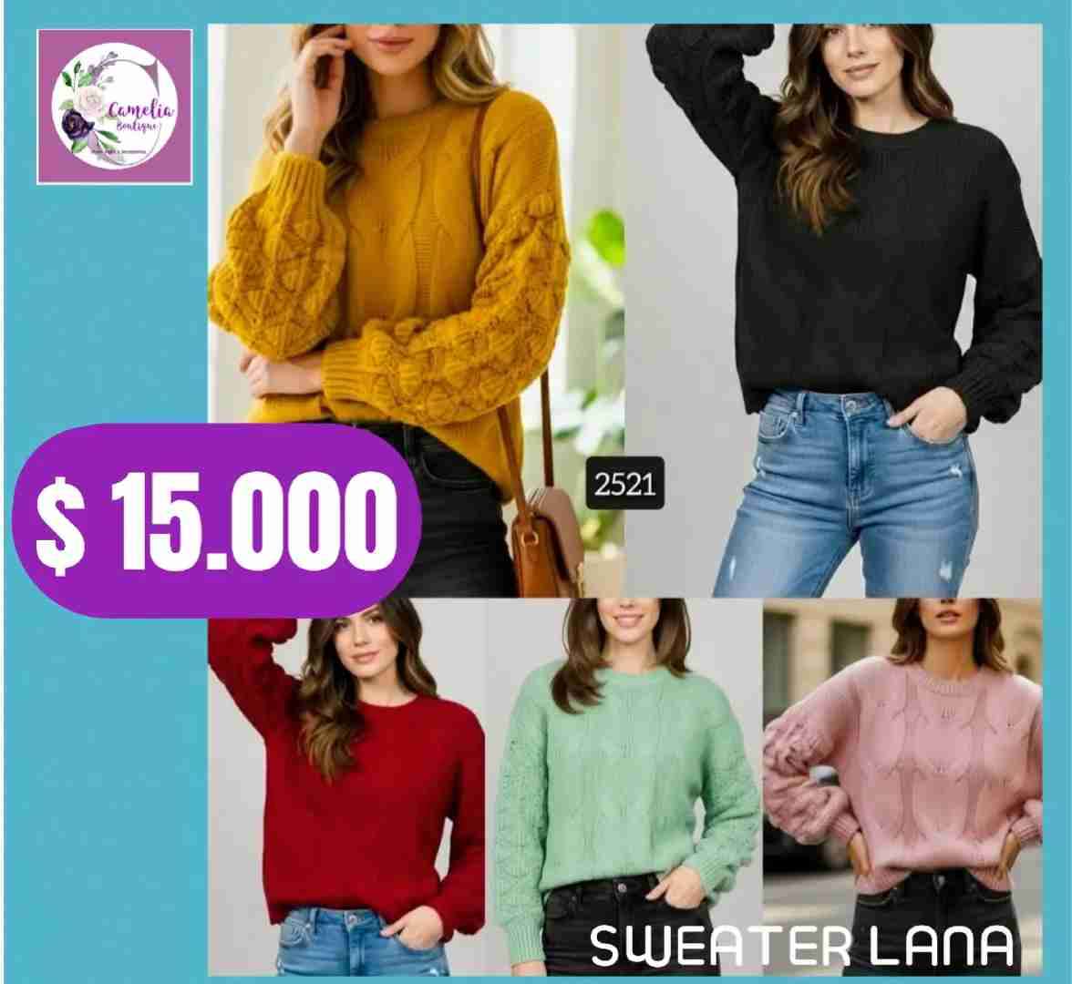 Suéter de punto multicolor - miniatura 3