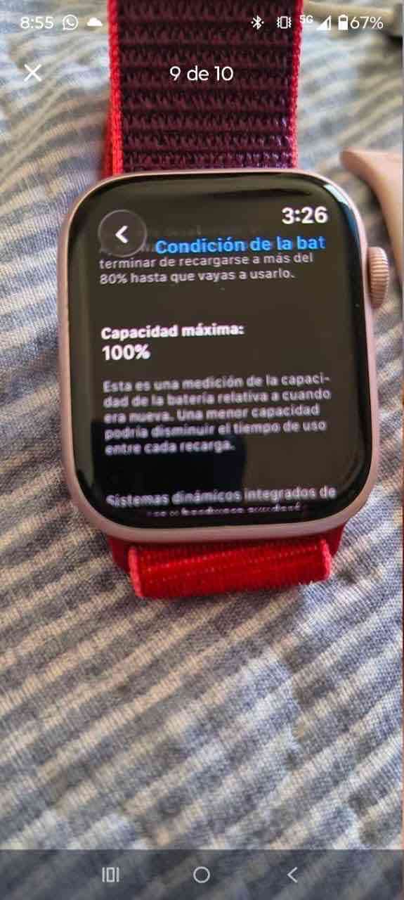 Smartwatch plateado buen estado - miniatura 2