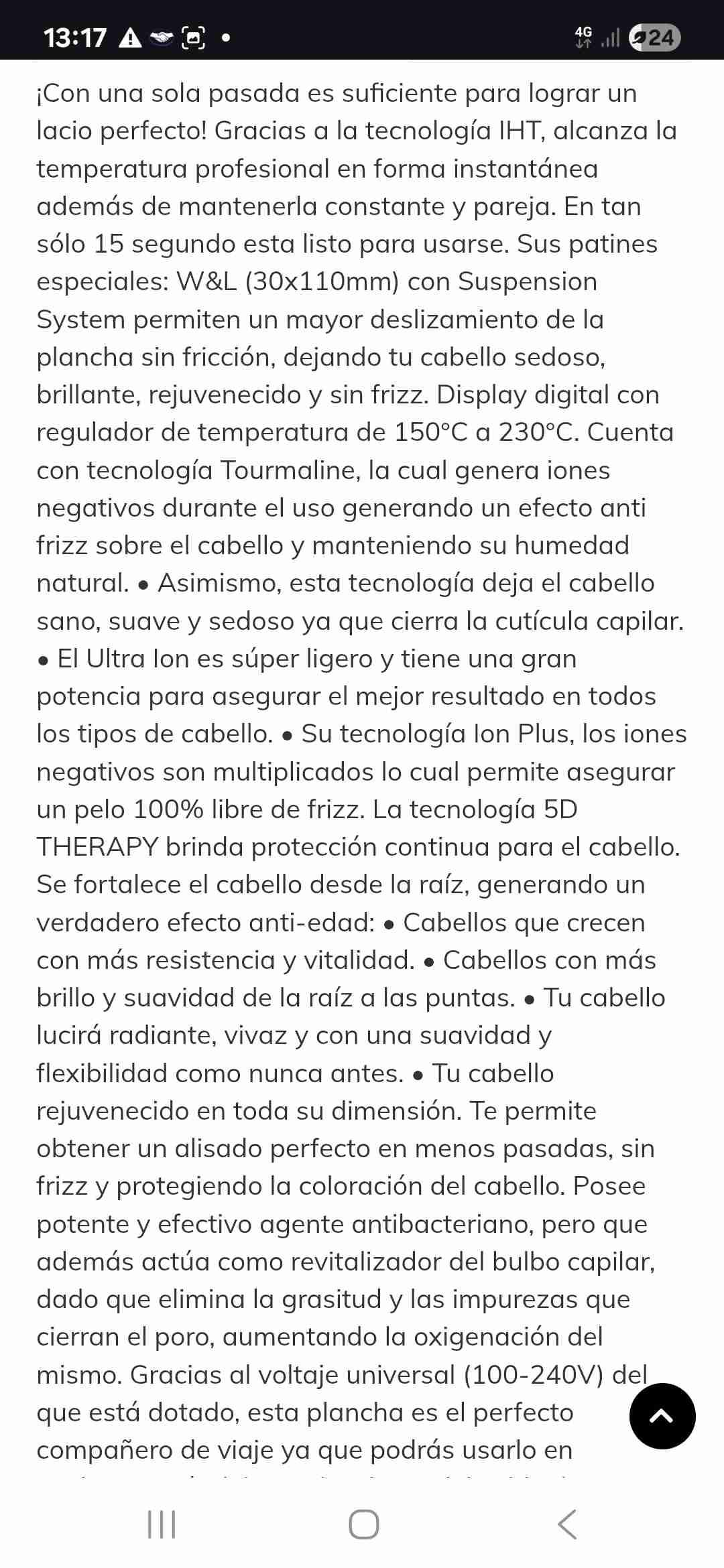 Plancha de pelo Gama Sensi Gold - miniatura 5