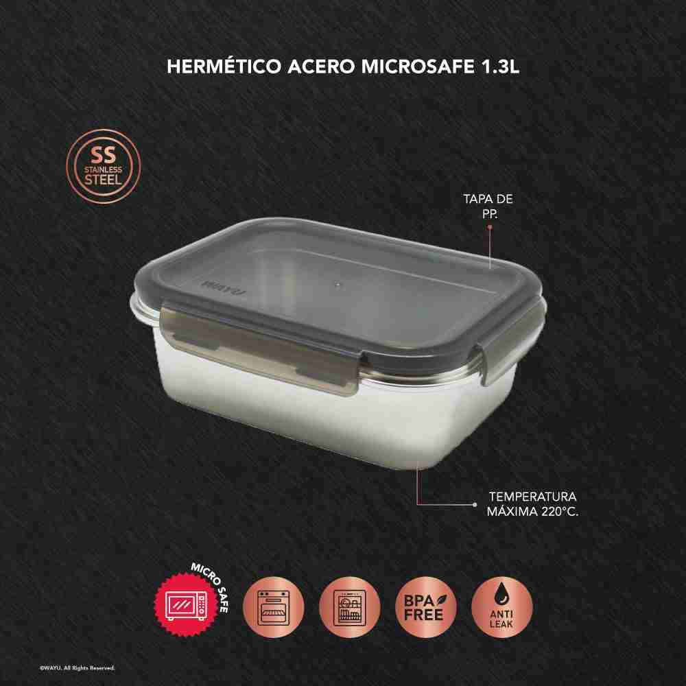 Contenedor de acero inoxidable Wayu 1.3 litros - 2