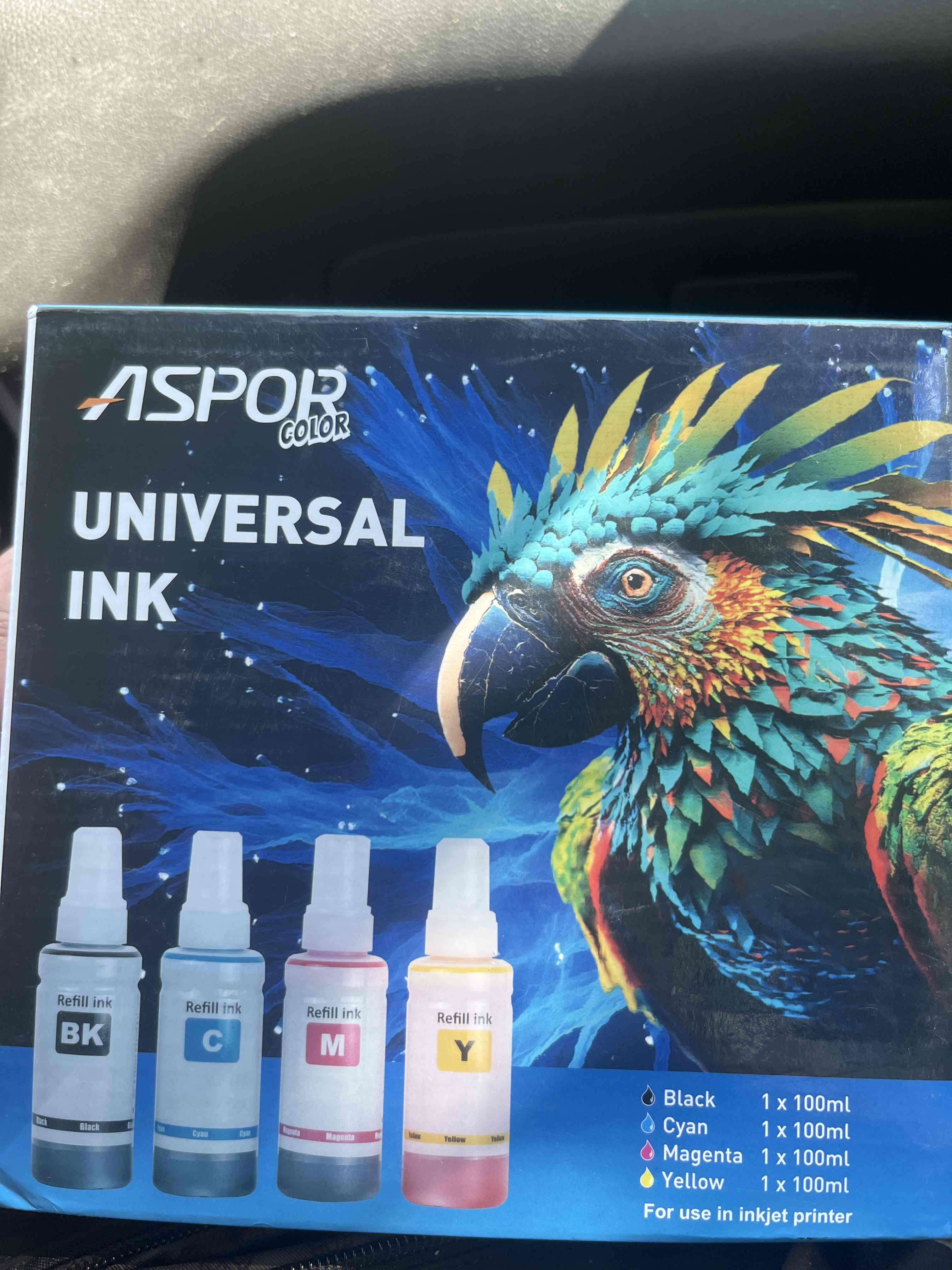 Set de tintas universales Aspor