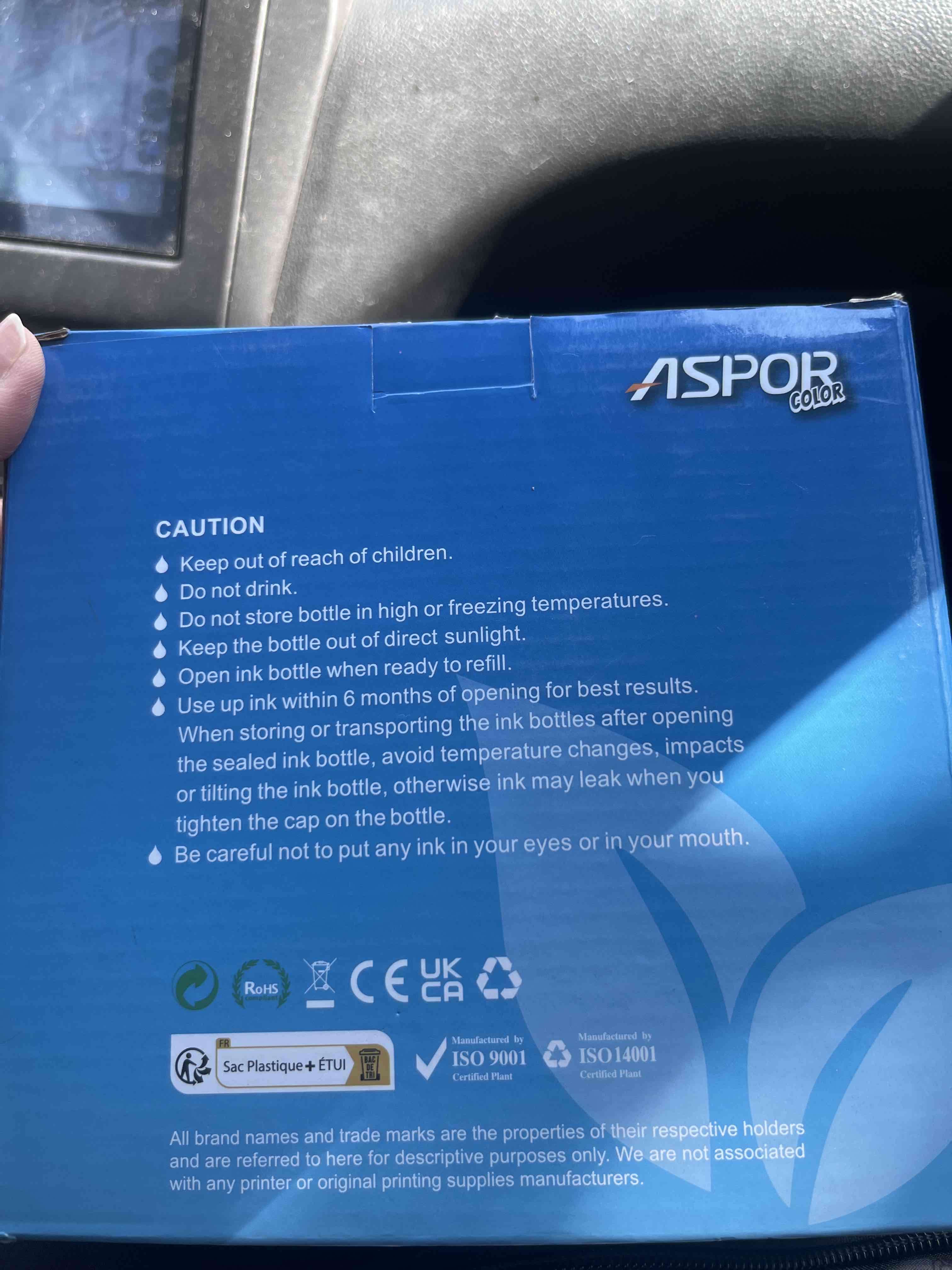 Set de tintas universales Aspor - miniatura 2