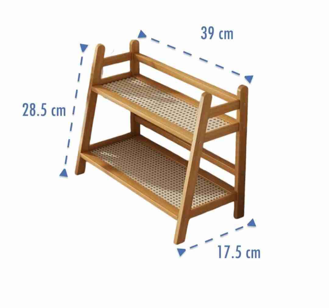 Estante de madera de dos niveles - miniatura 2