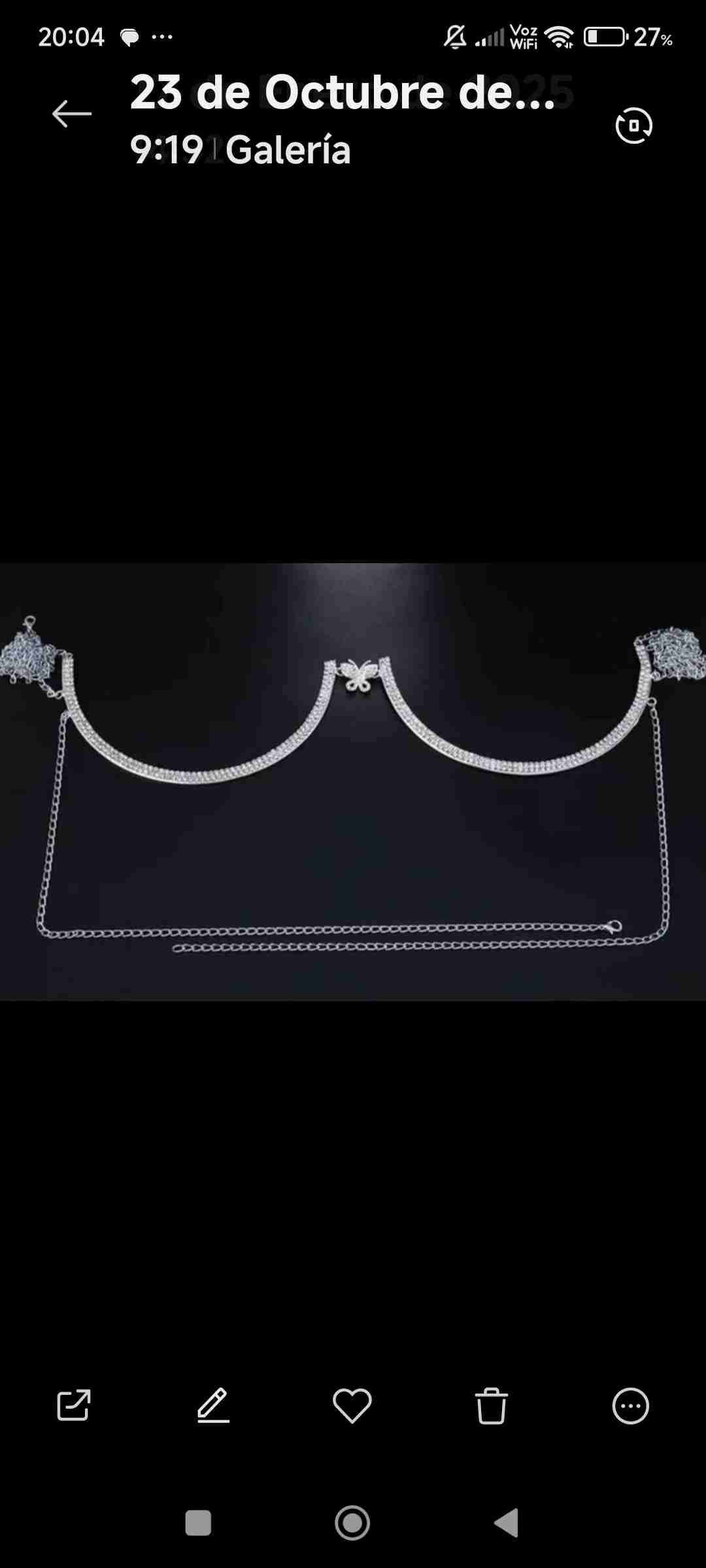 Accesorios de cadena brillante