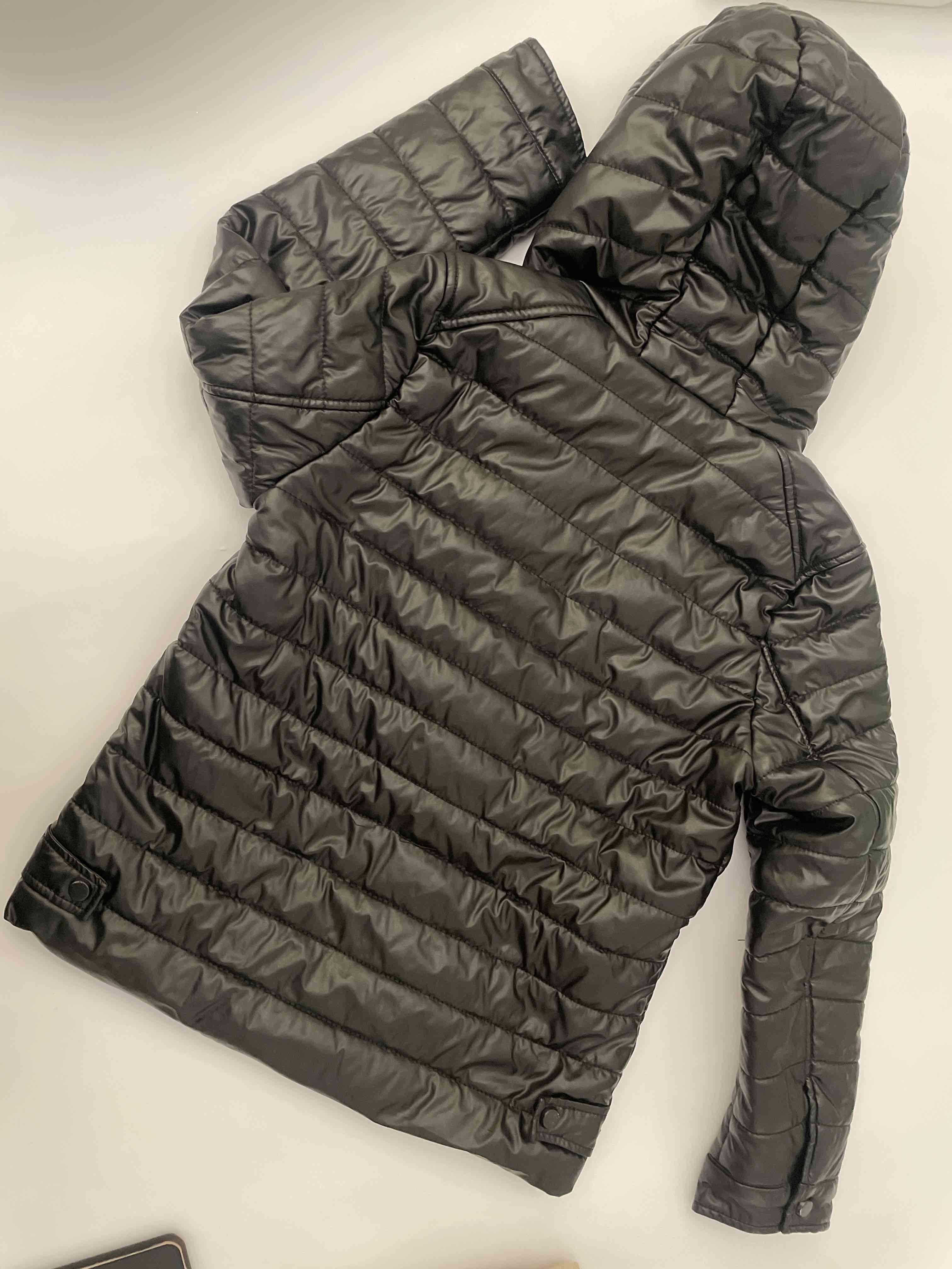 Parka negra con capucha Zara para niño - miniatura 3