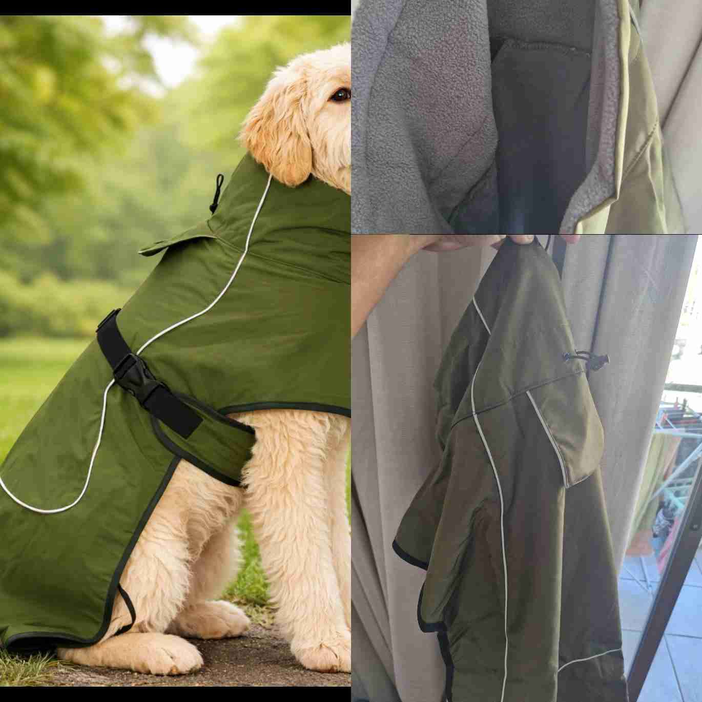Capa impermeable para perro
