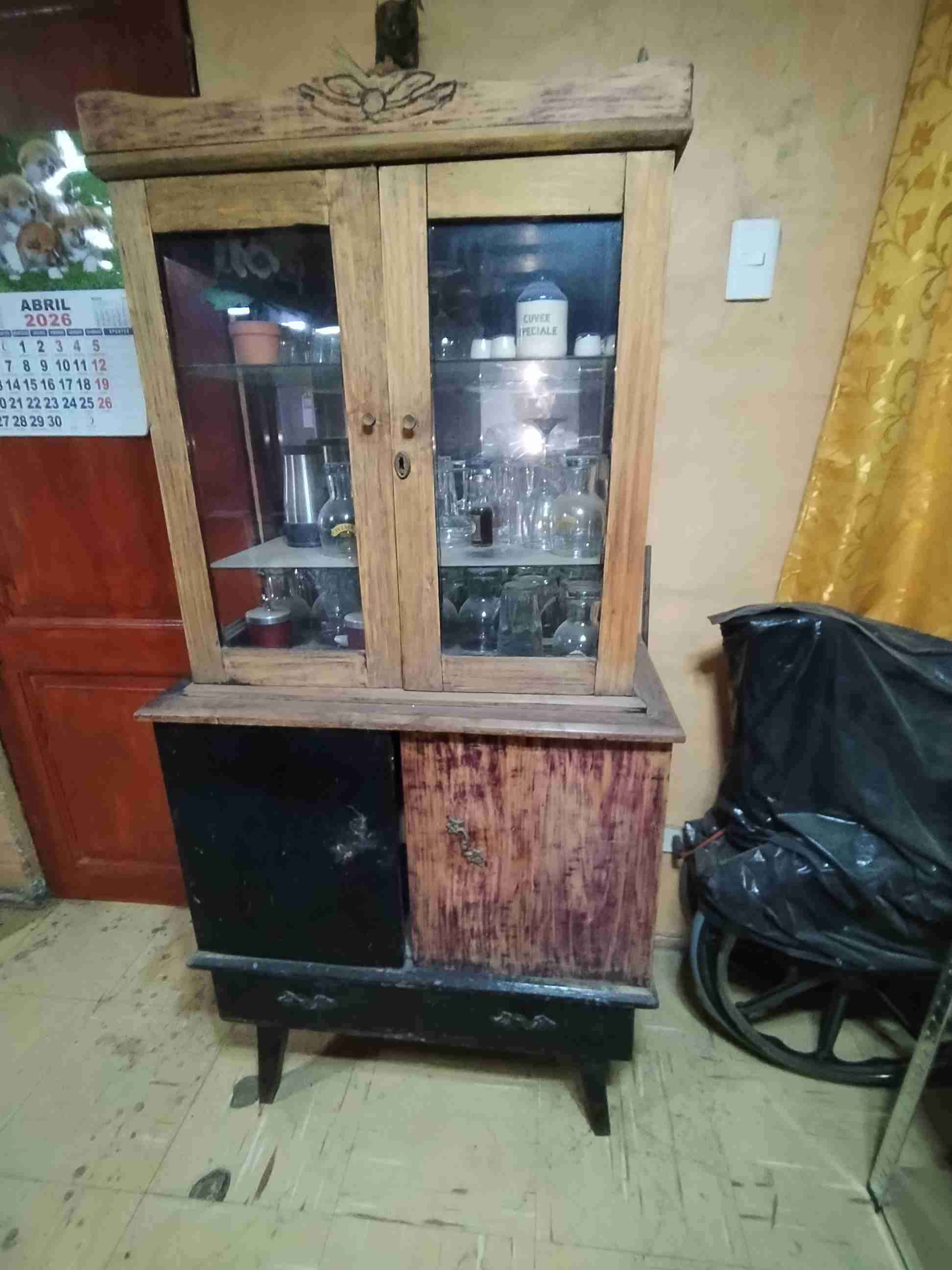 Vitrina de madera vintage - miniatura 3