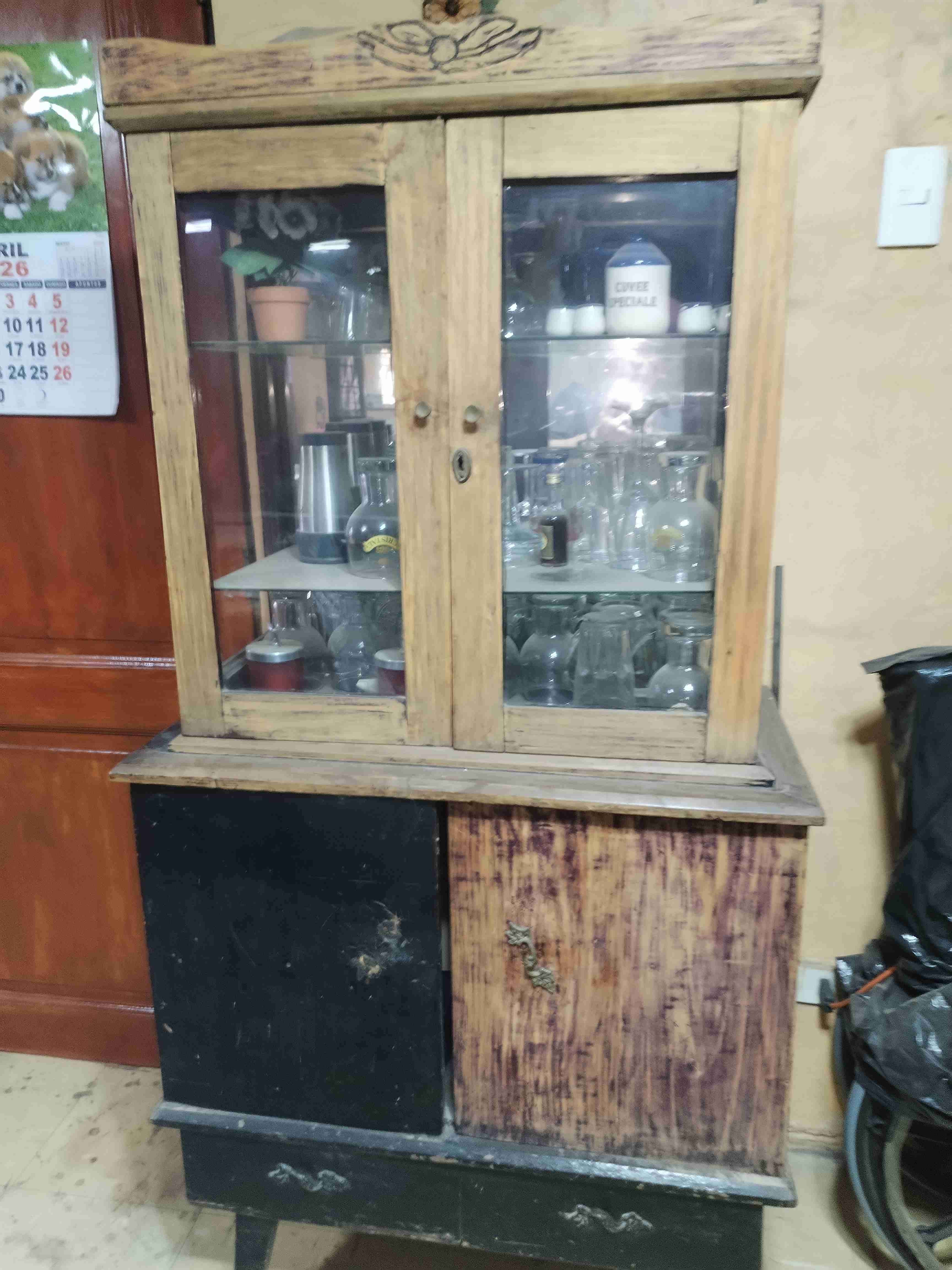 Vitrina de madera vintage - miniatura 5