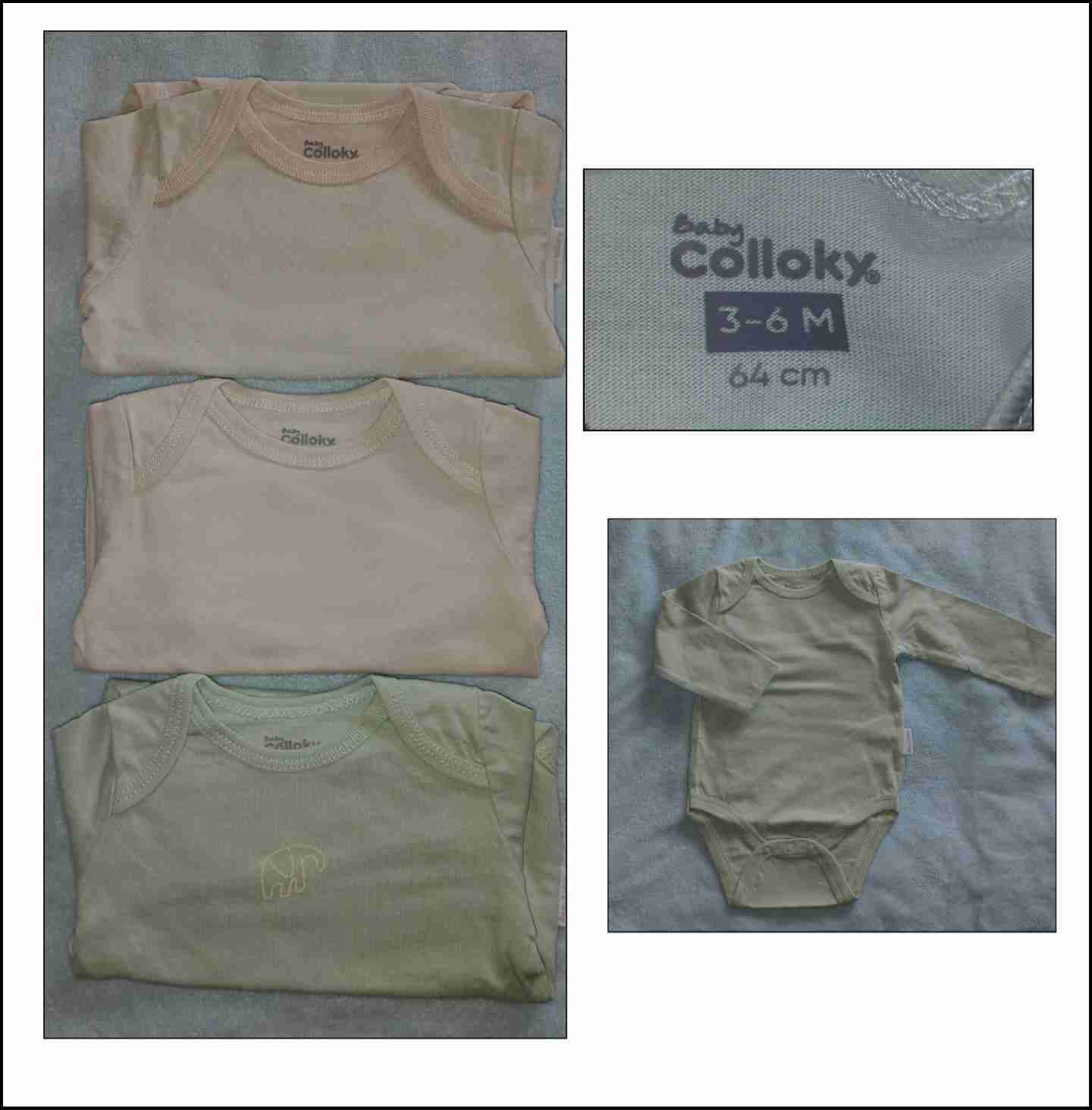 Pack de bodys para bebé 3-6M
