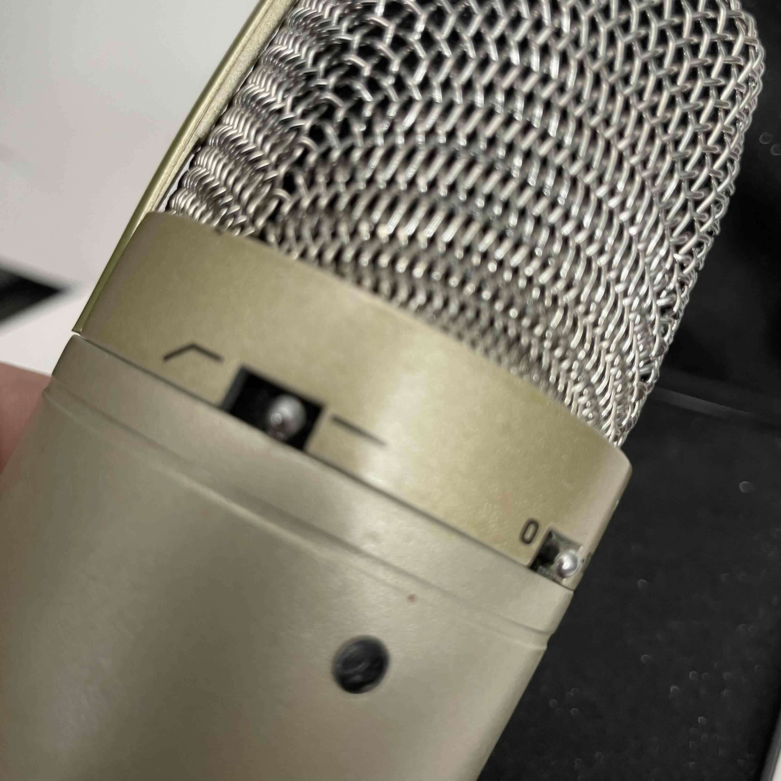 Micrófono condensador dorado +soporte - miniatura 2