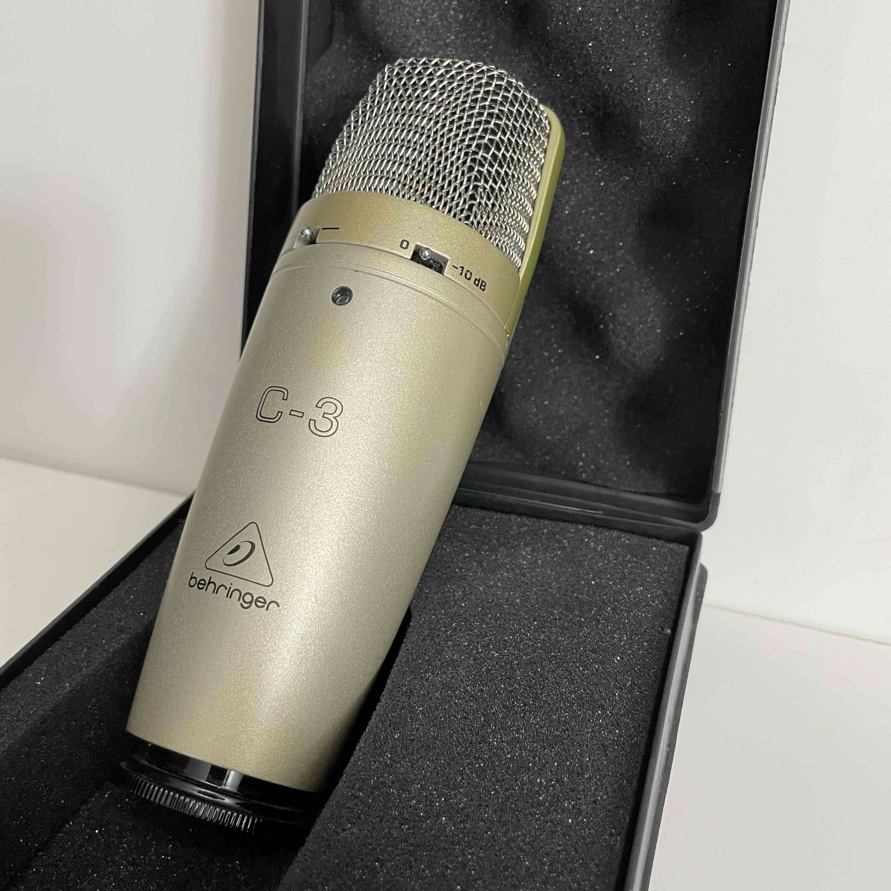 Micrófono condensador dorado +soporte - miniatura 5